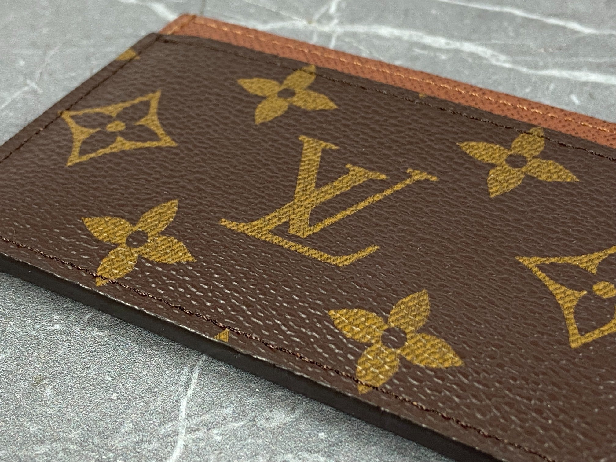 Louis Vuitton Porte-cartes Simple Cardholder Monogram Canvas Armagnac