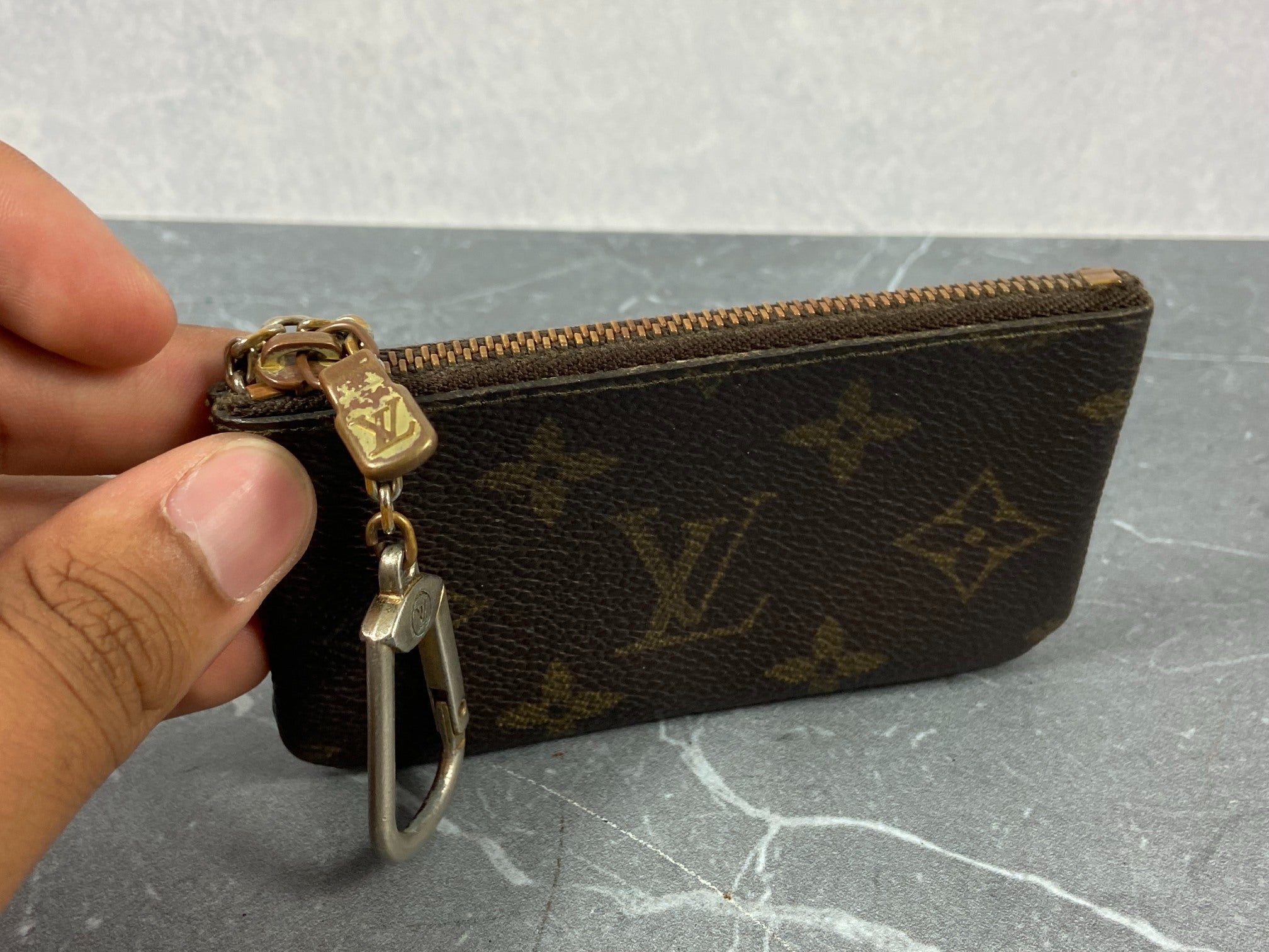 Louis Vuitton Pochette Cles Key Pouch Monogram Canvas