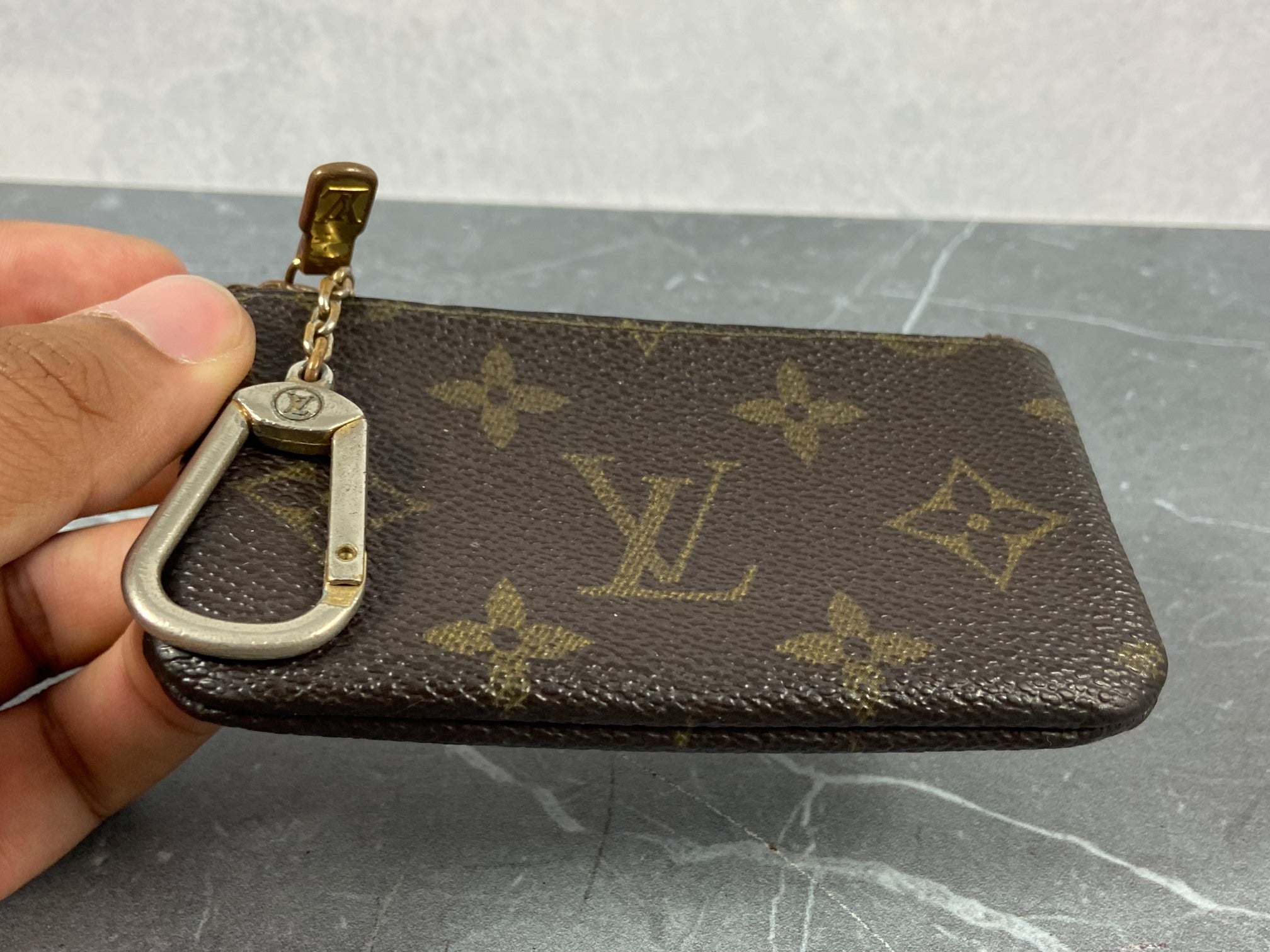 Louis Vuitton Pochette Cles Key Pouch Monogram Canvas