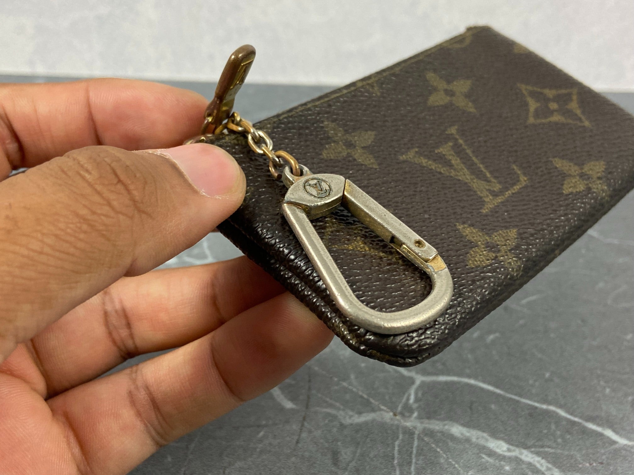 Louis Vuitton Pochette Cles Key Pouch Monogram Canvas