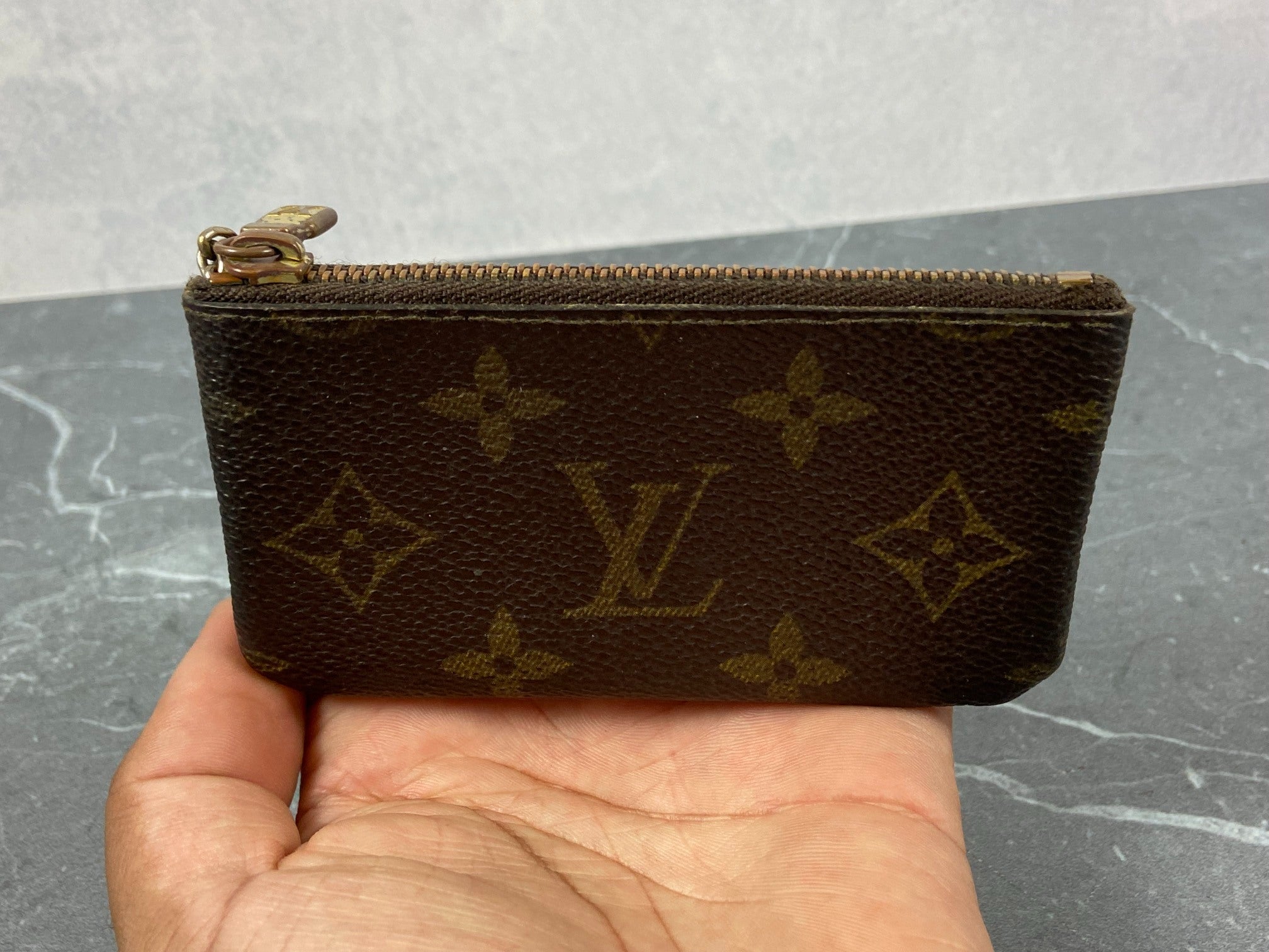 Louis Vuitton Pochette Cles Key Pouch Monogram Canvas