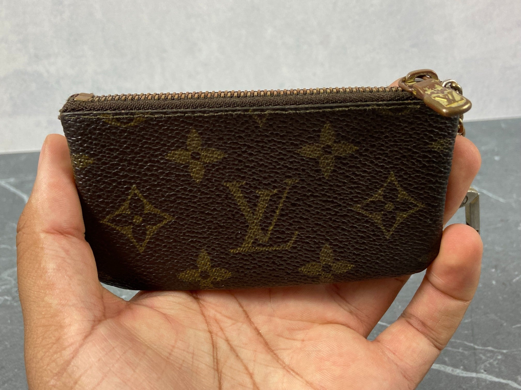 Louis Vuitton Pochette Cles Key Pouch Monogram Canvas