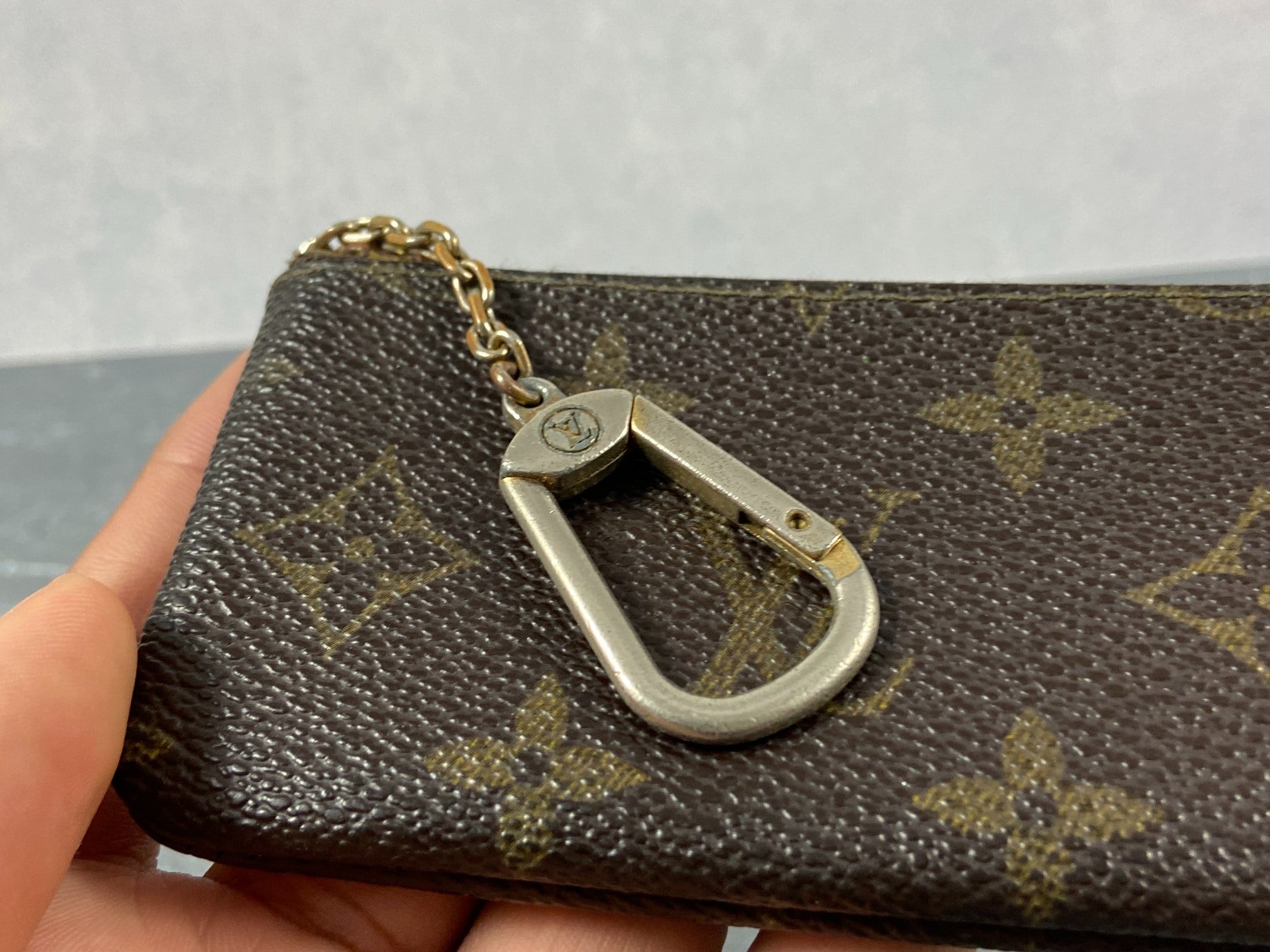 Louis Vuitton Pochette Cles Key Pouch Monogram Canvas