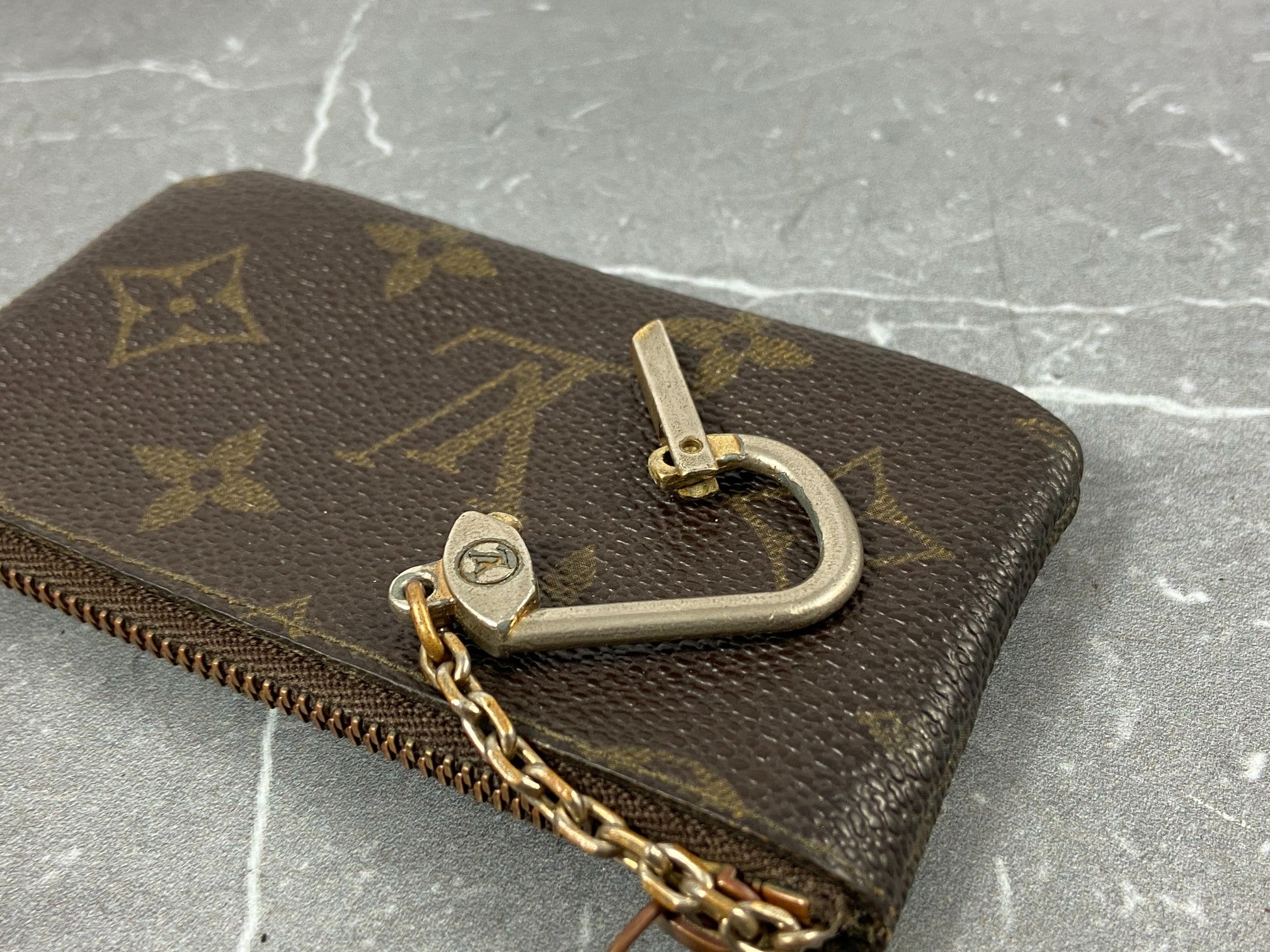 Louis Vuitton Pochette Cles Key Pouch Monogram Canvas