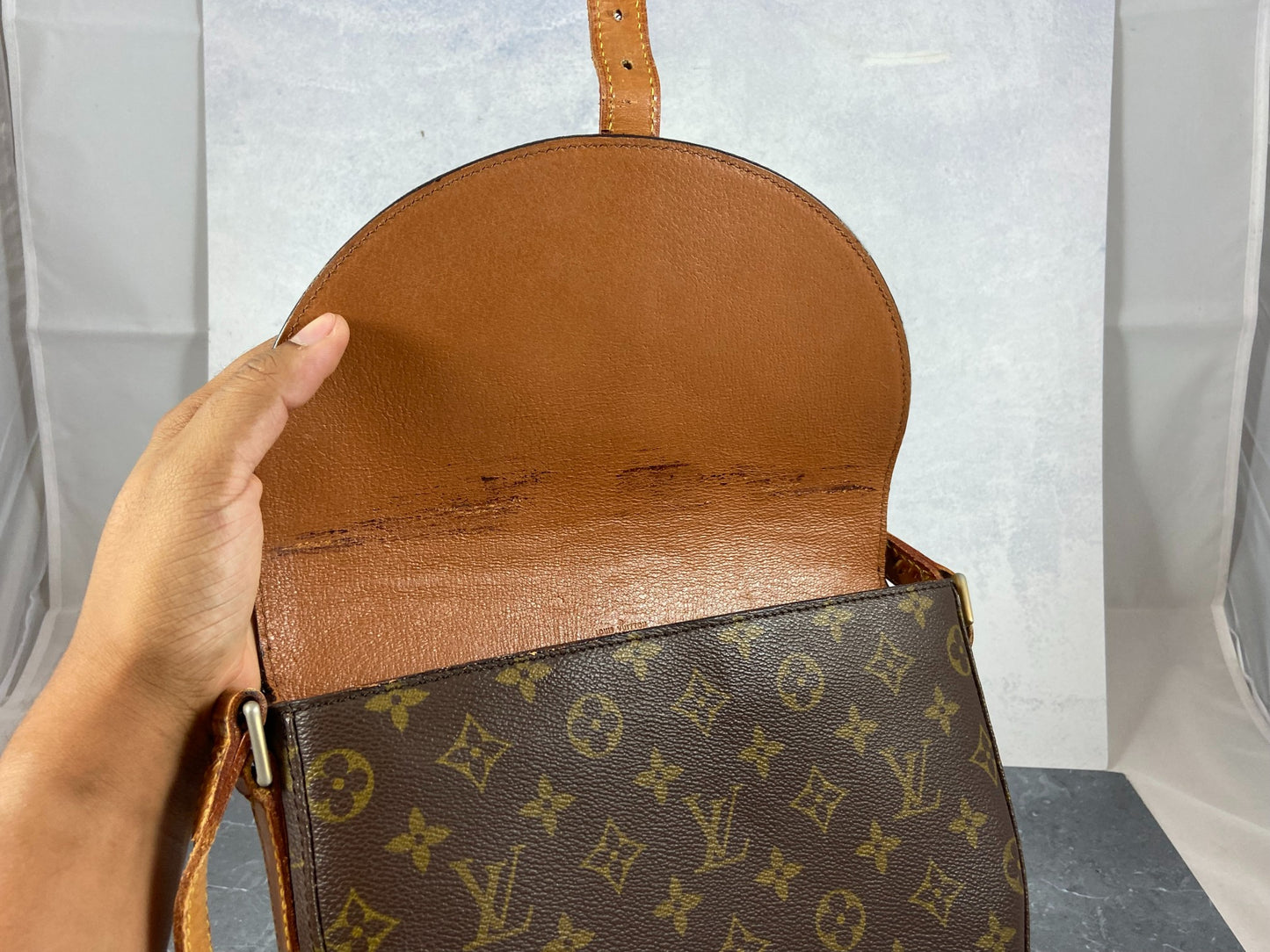 Louis Vuitton Chantilly GM Shoulder Bag Monogram Canvas