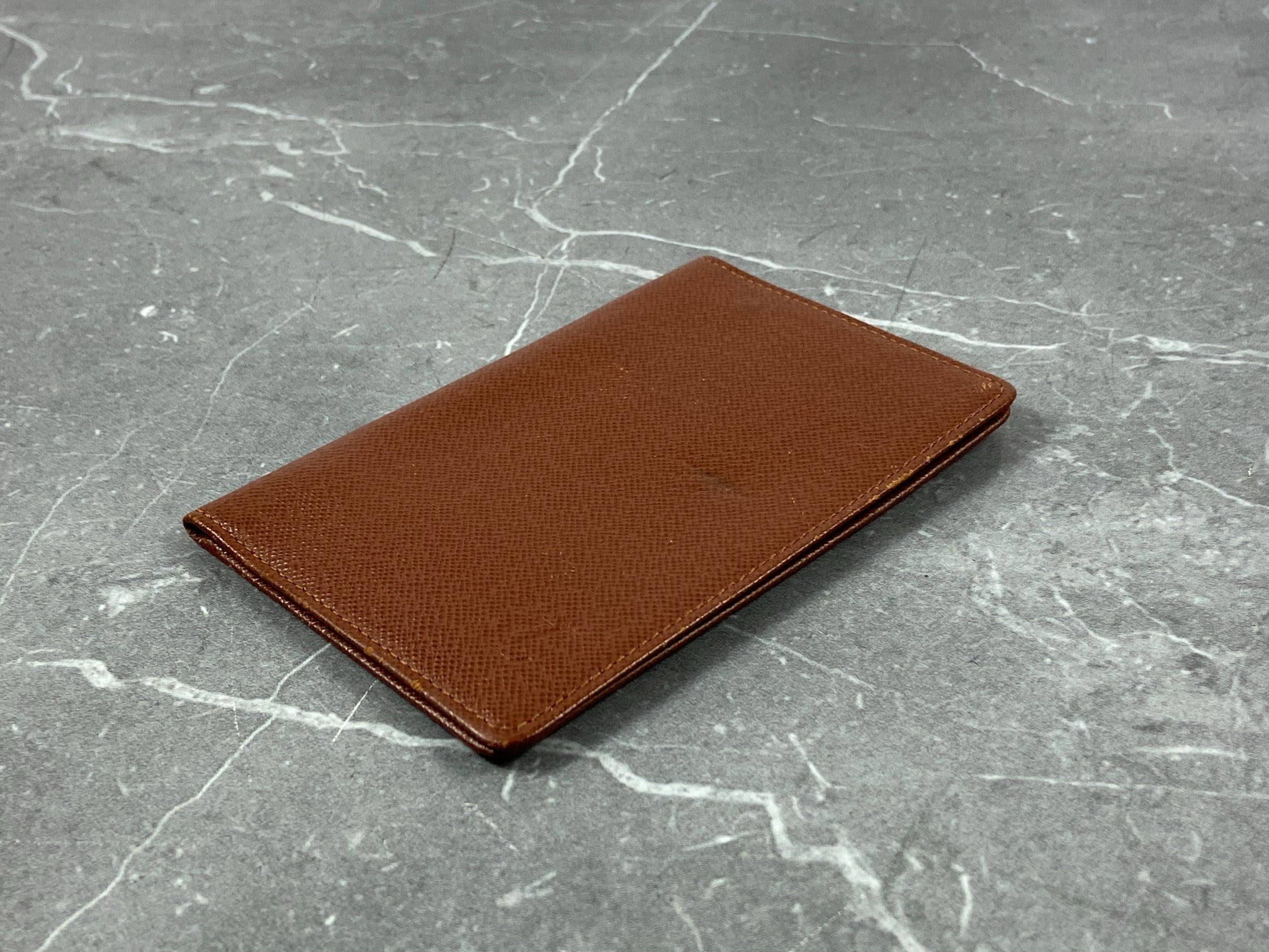 Louis Vuitton Card Case Brown Taiga Leather