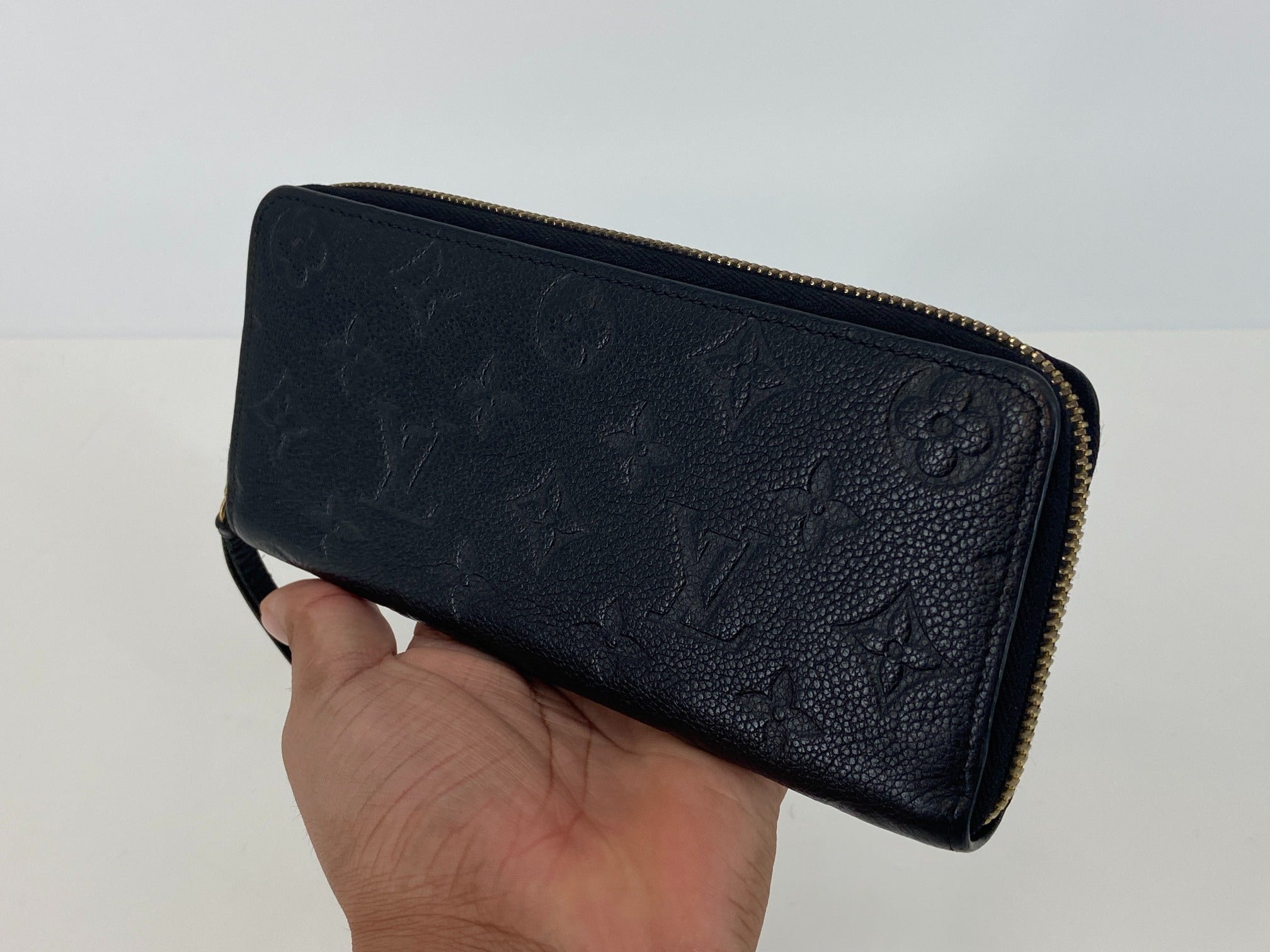 Louis Vuitton Clémence Wallet Black Empreinte Leather