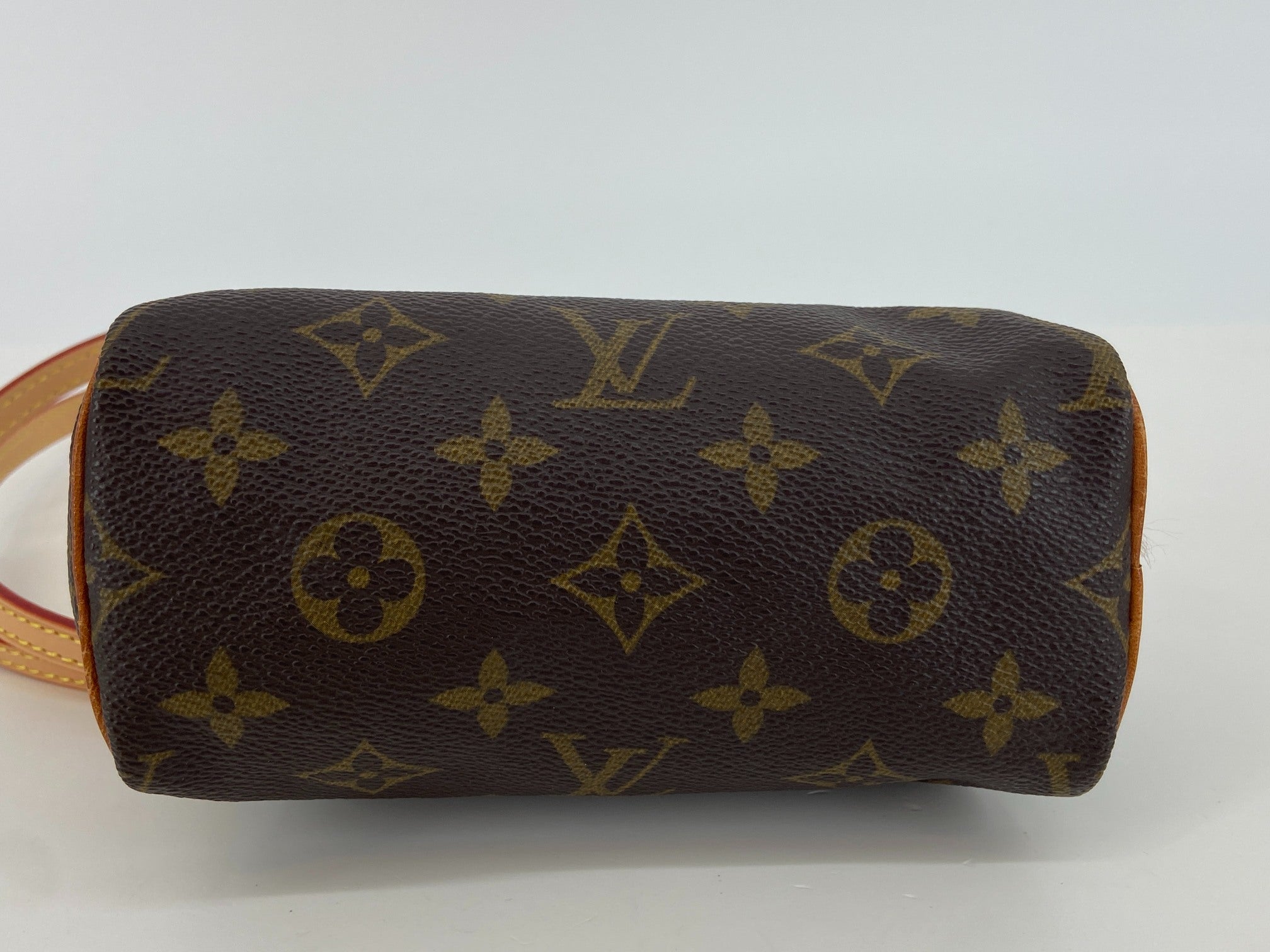 Louis Vuitton Mini Speedy Crossbody Bag Monogram Canvas