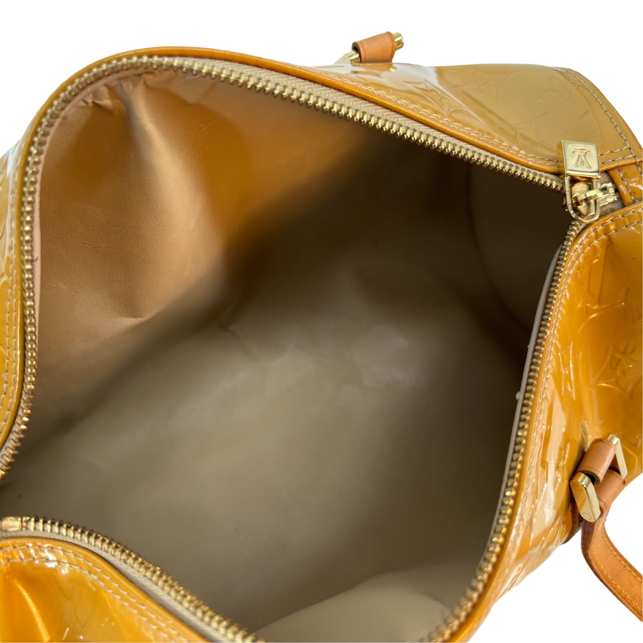 Louis Vuitton Bedford / Papillon Yellow Vernis Leather