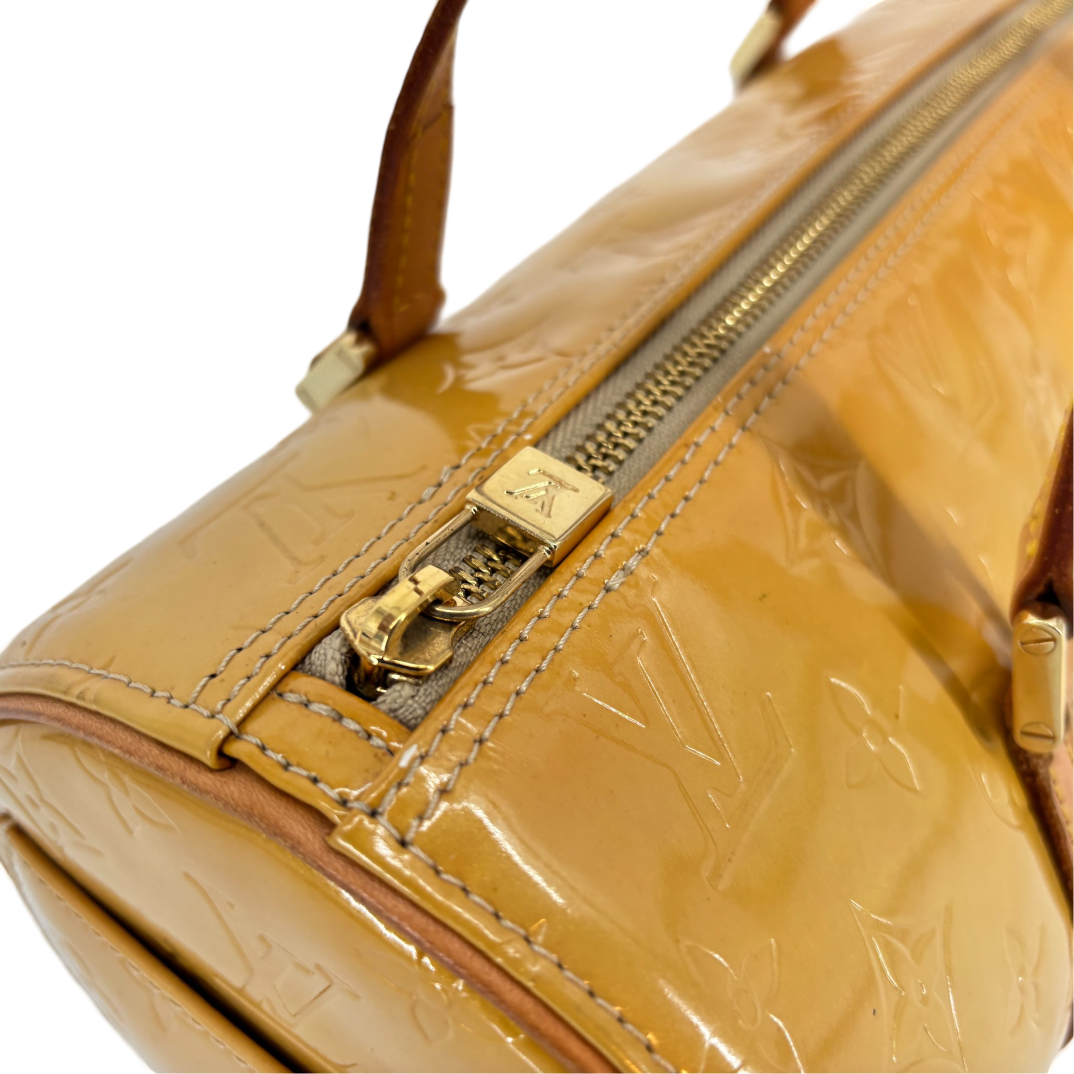 Louis Vuitton Bedford / Papillon Yellow Vernis Leather