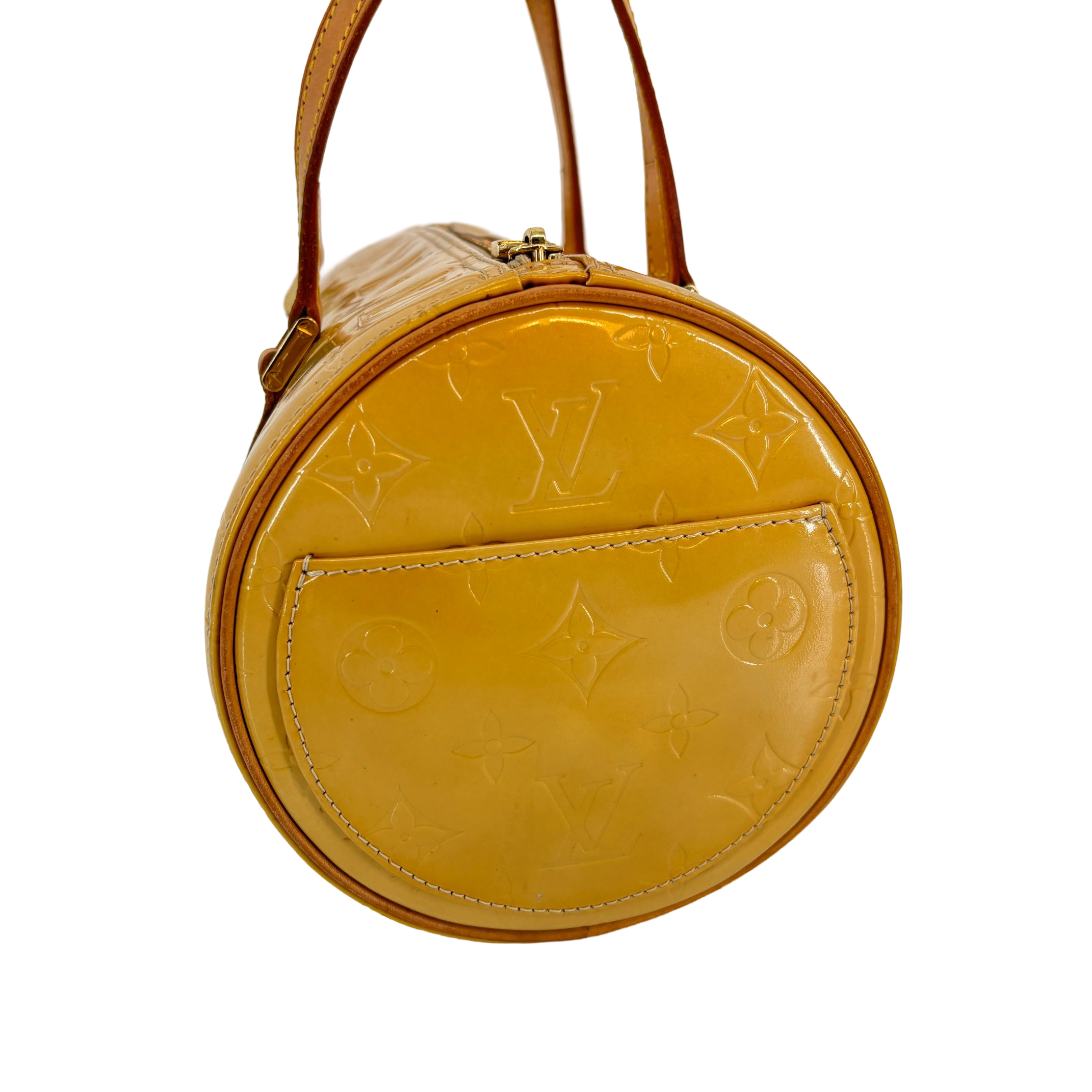 Louis Vuitton Bedford / Papillon Yellow Vernis Leather