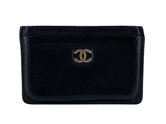 Chanel Cardholder Black Leather