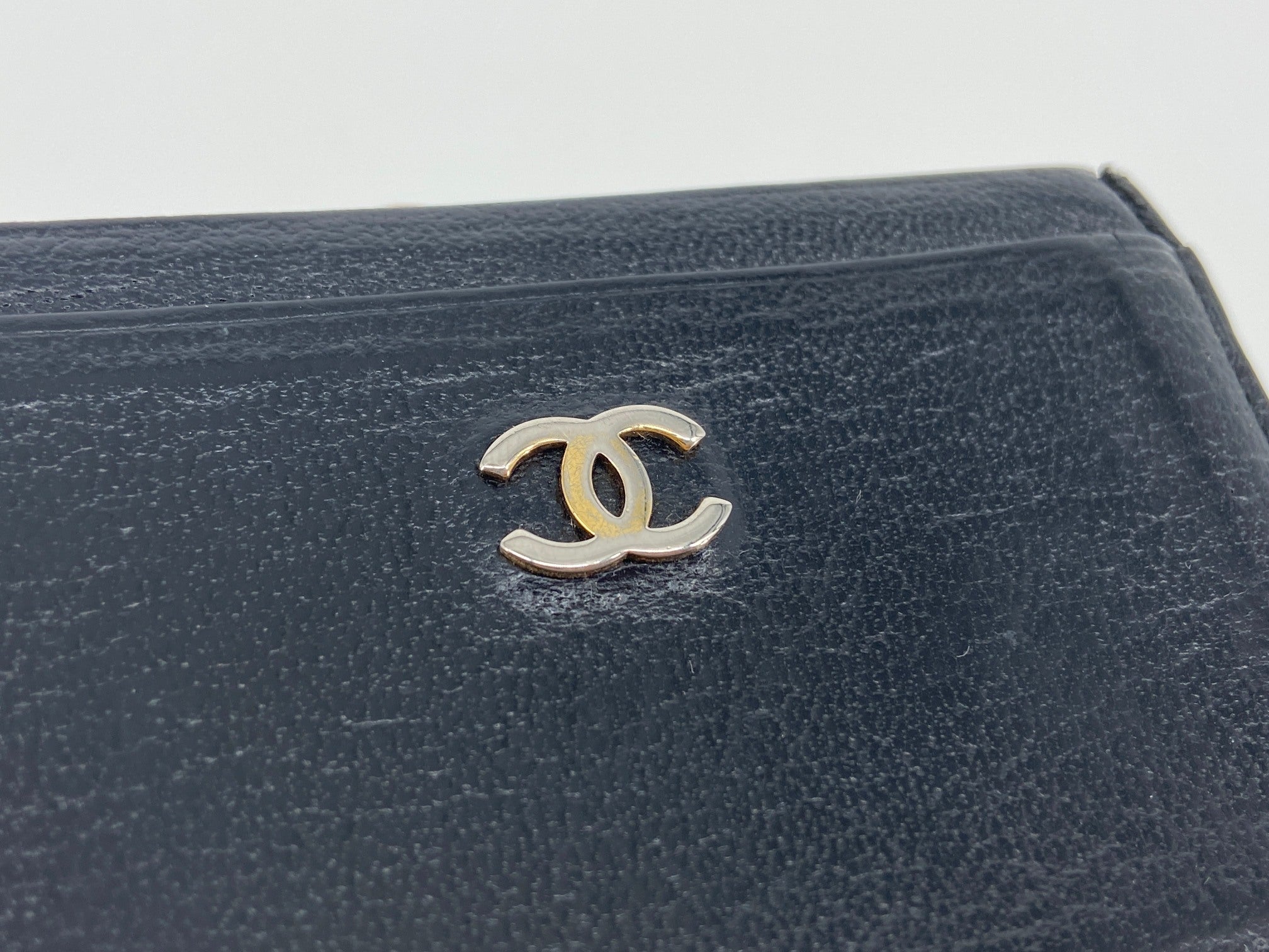 Chanel Cardholder Black Leather