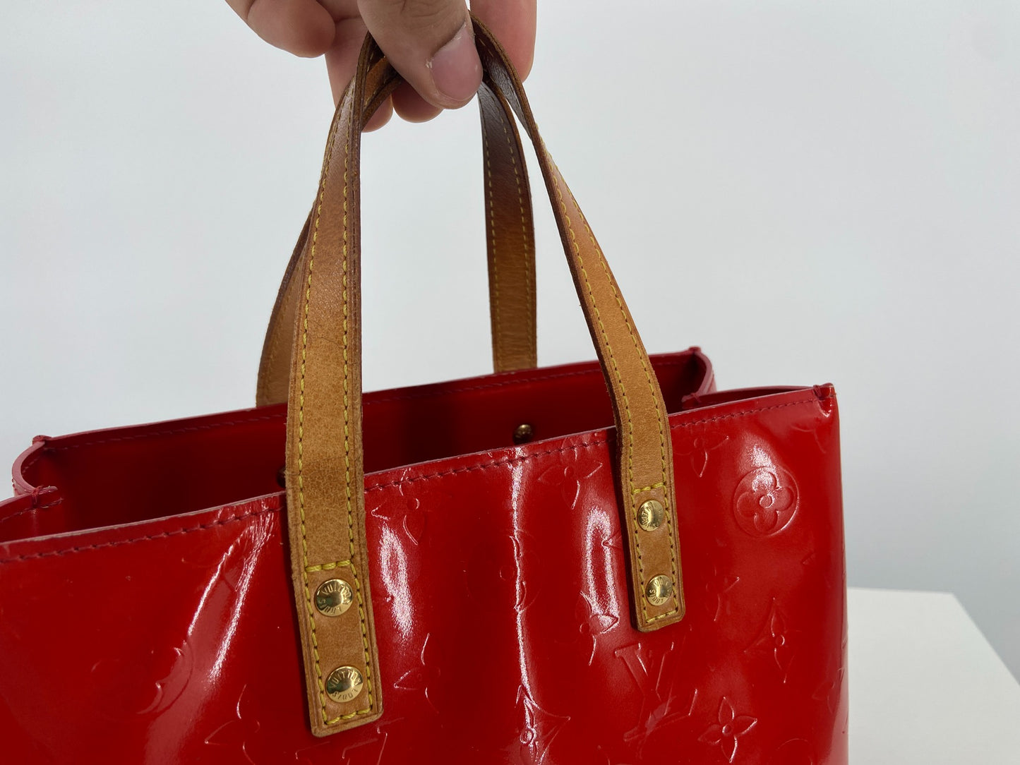 Louis Vuitton Reade PM Red Vernis Leather
