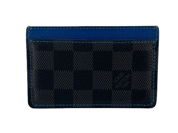 Louis Vuitton Porte-cartes Simple Cardholder Damier Graphite Canvas Blue