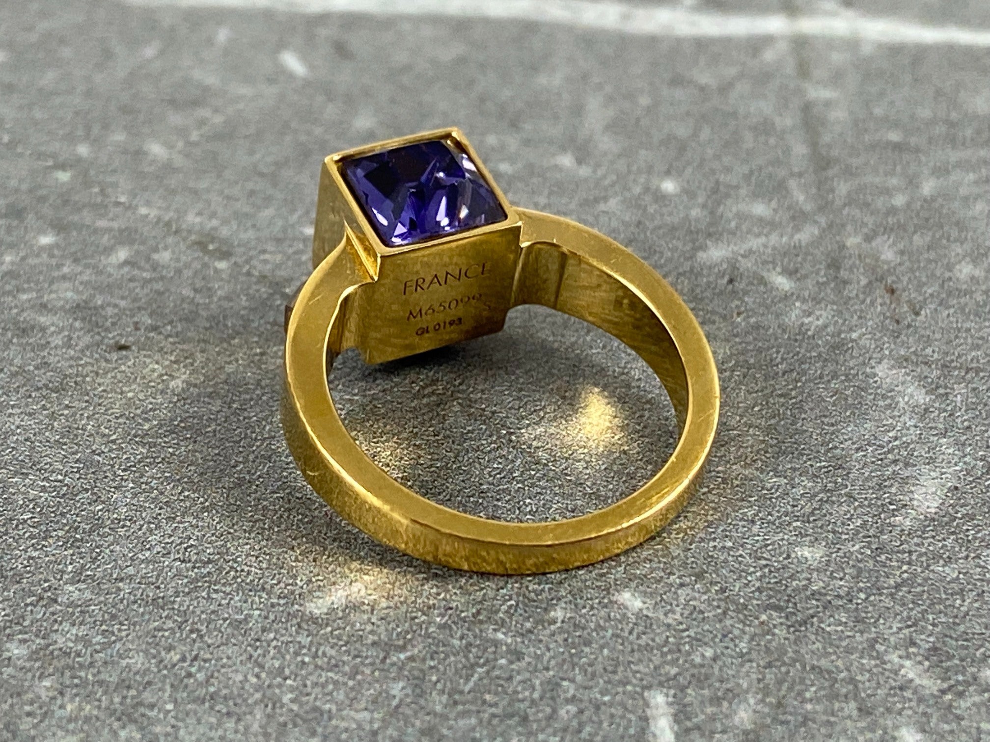 Louis Vuitton Gamble Ring Gold-Tone