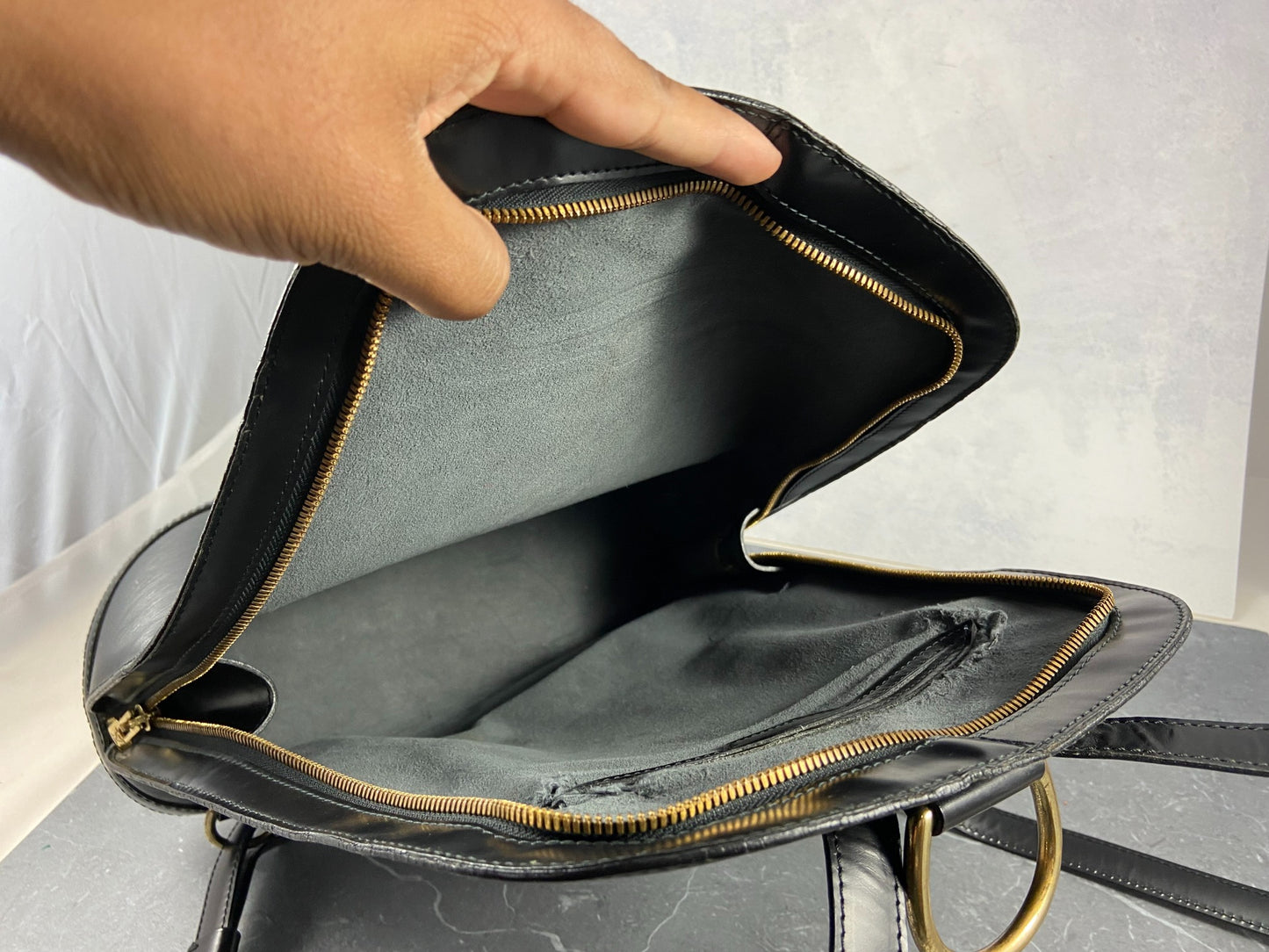 Louis Vuitton Gobelins Backpack Black Epi Leather