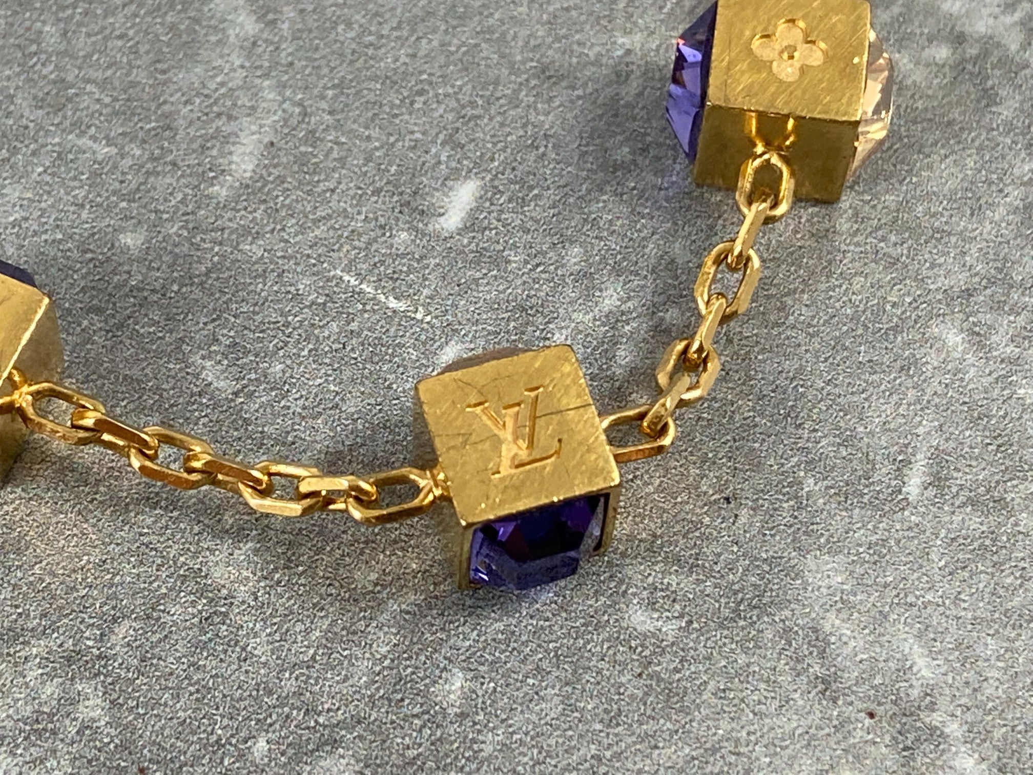 Louis Vuitton Gamble Bracelet Gold-Tone