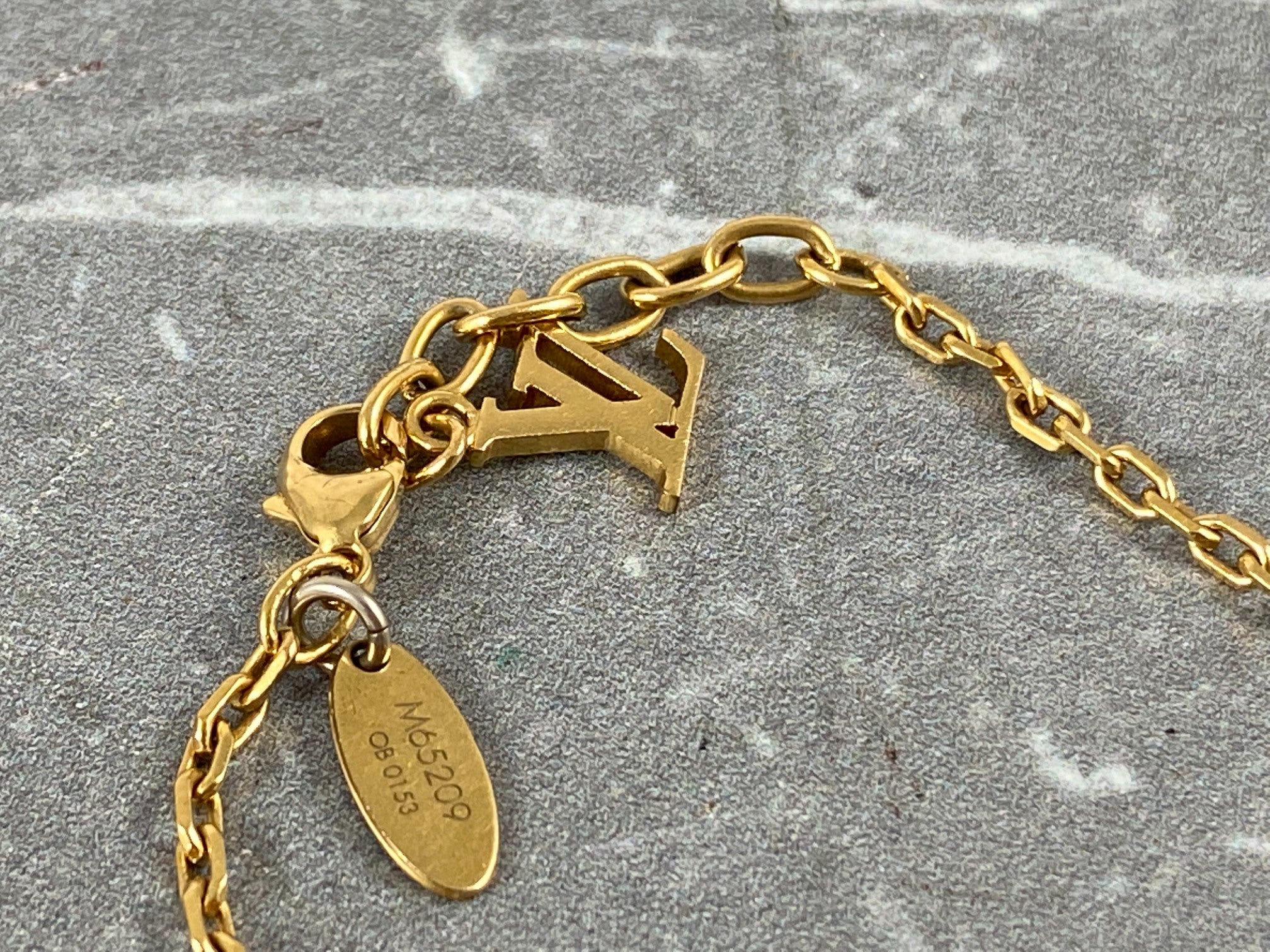 Louis Vuitton Gamble Bracelet Gold-Tone