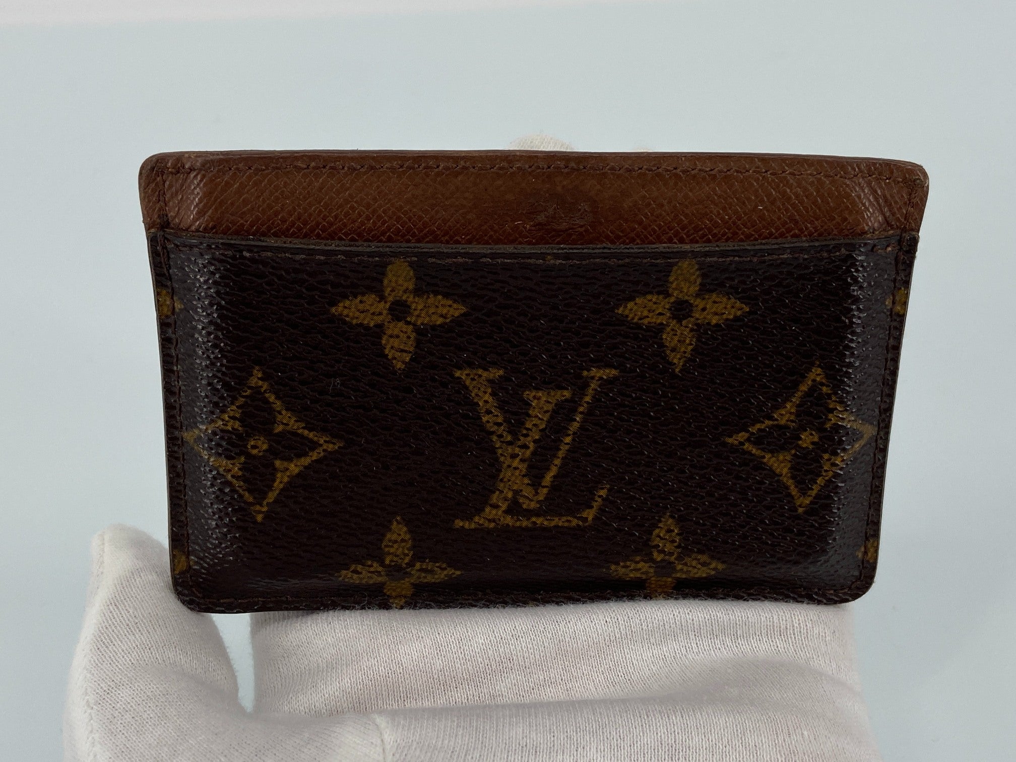 Louis Vuitton Porte-cartes Simple Cardholder Monogram Canvas Armagnac