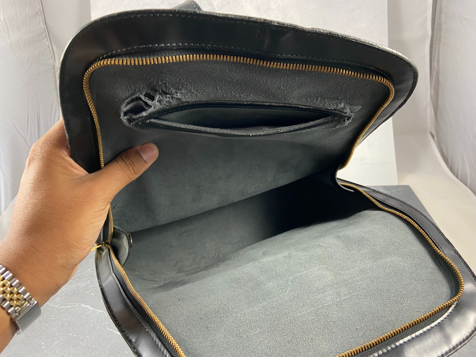 Louis Vuitton Gobelins Backpack Black Epi Leather