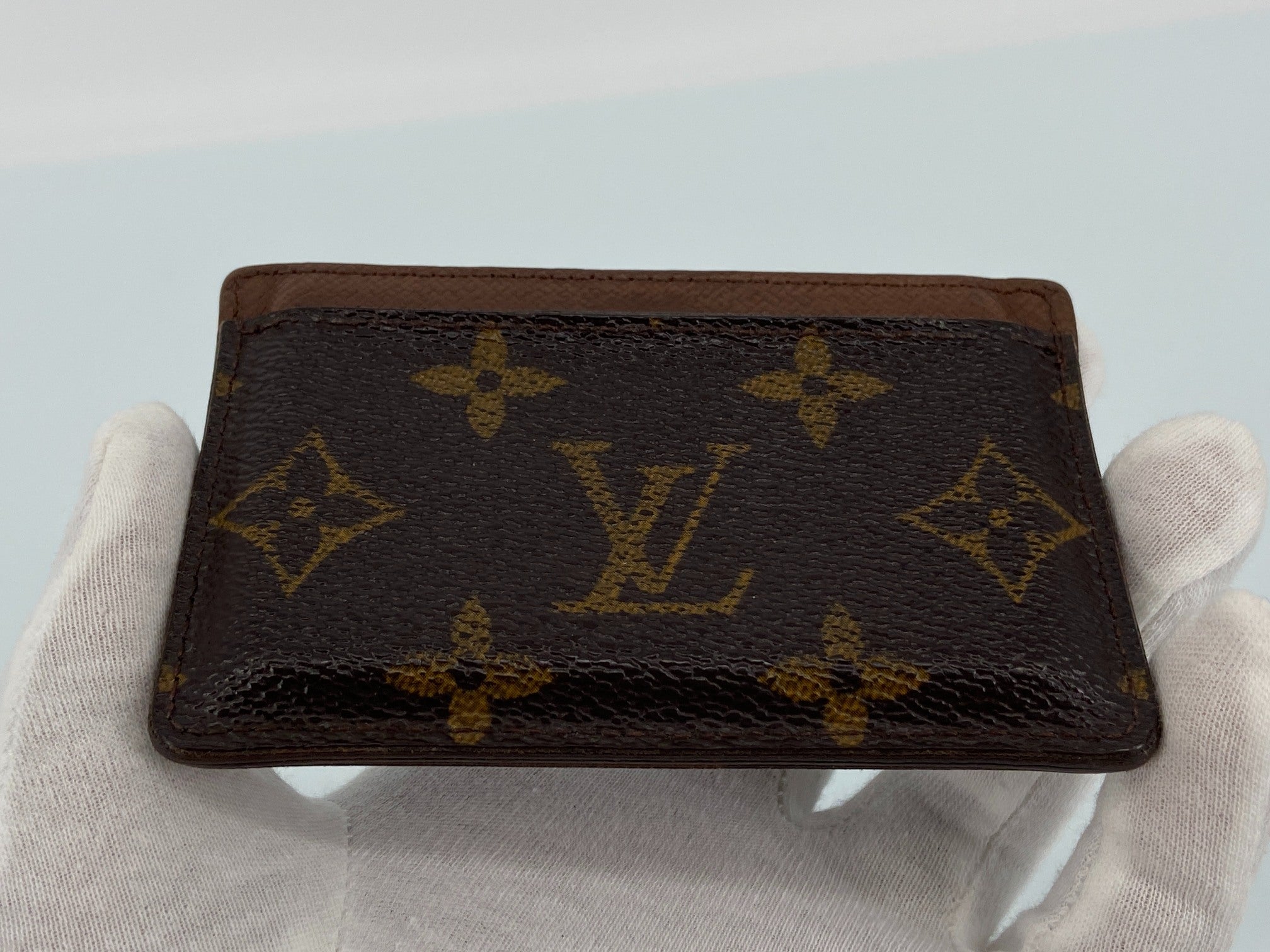 Louis Vuitton Porte-cartes Simple Cardholder Monogram Canvas Armagnac