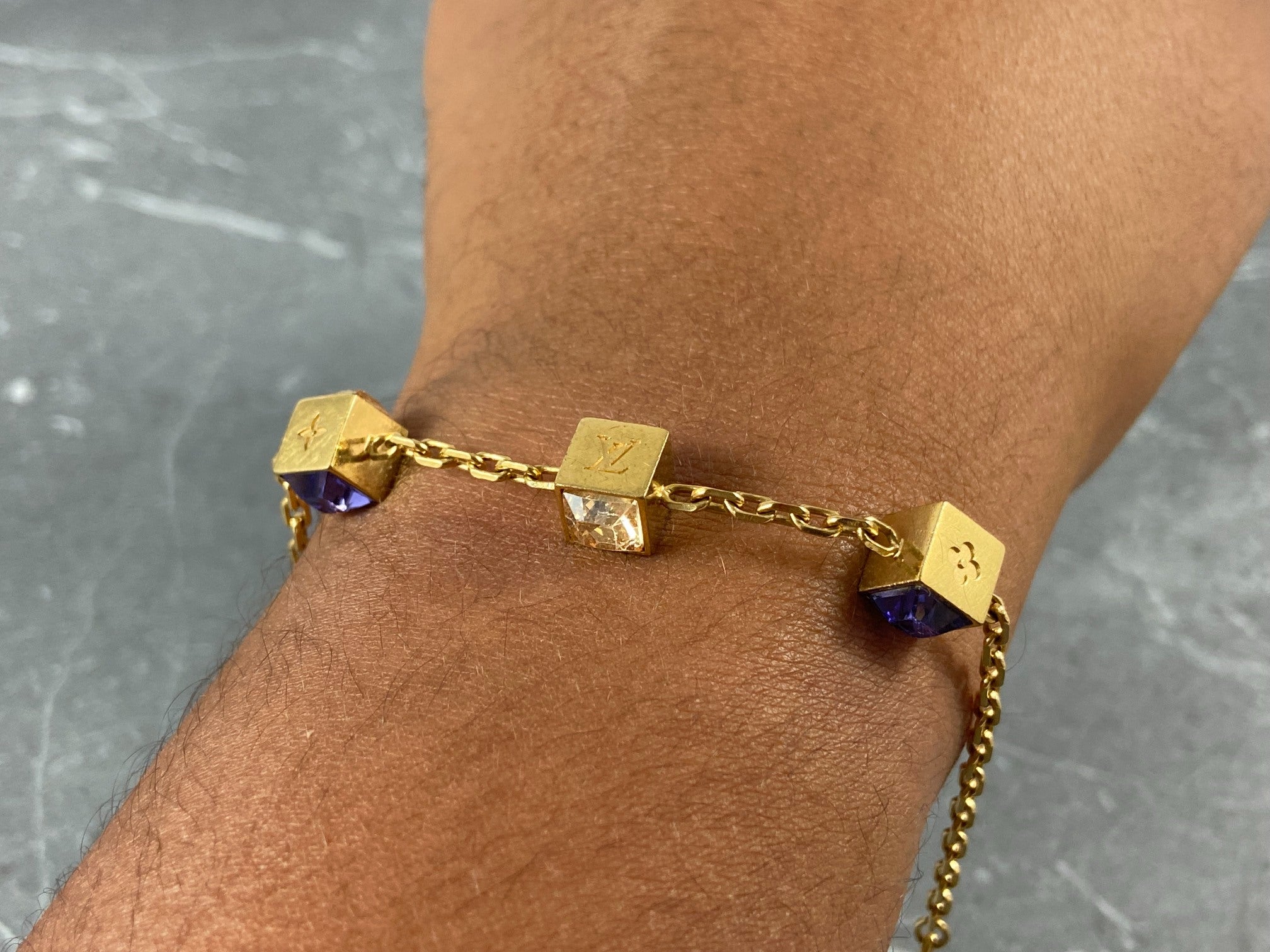 Louis Vuitton Gamble Bracelet Gold-Tone