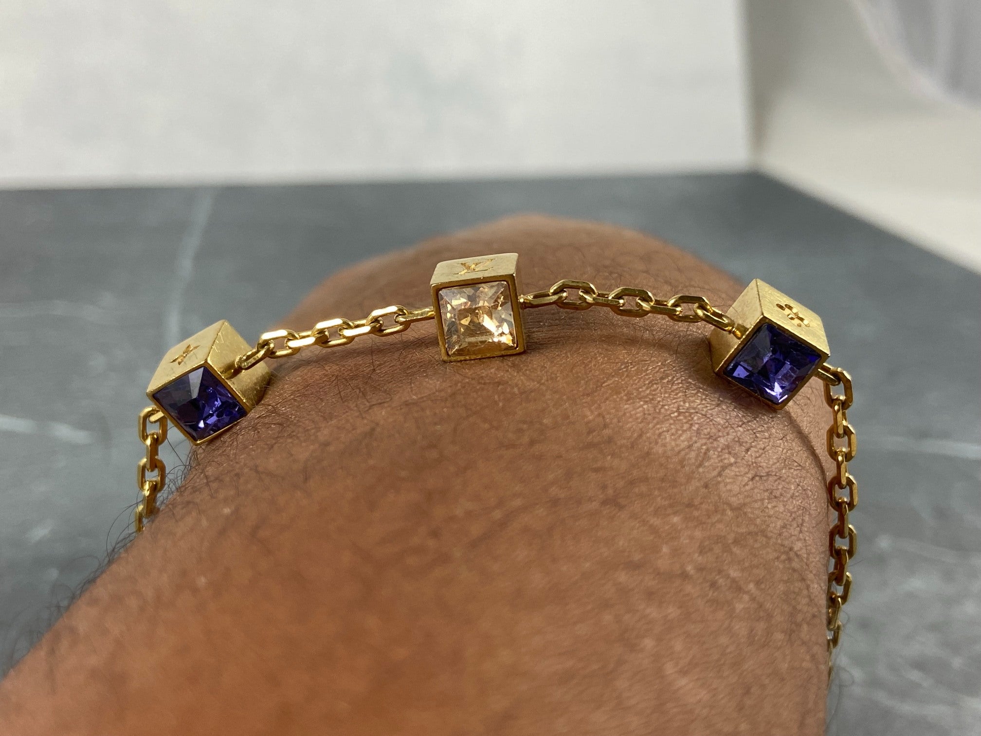 Louis Vuitton Gamble Bracelet Gold-Tone