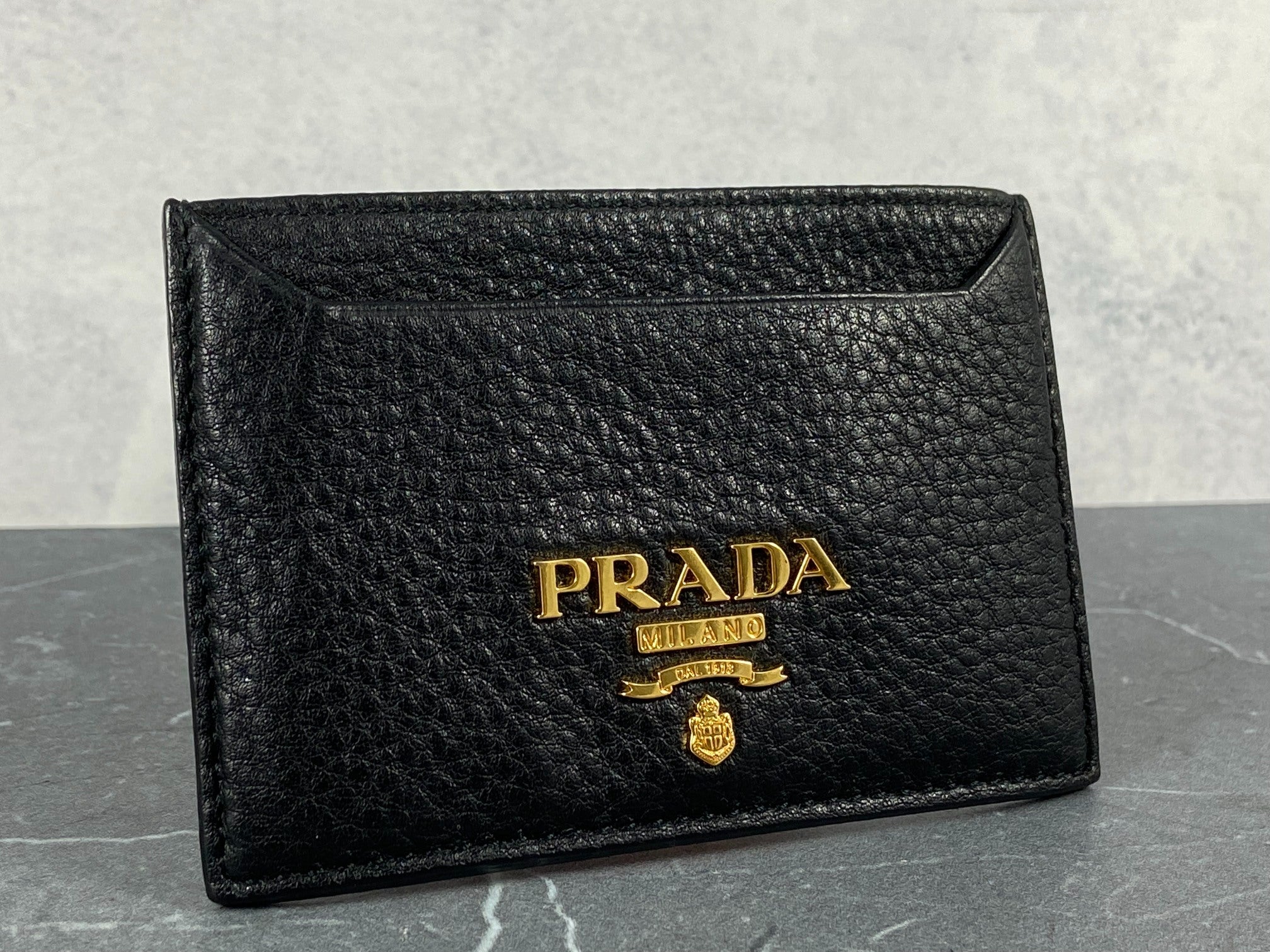 Prada Cardholder Black Leather