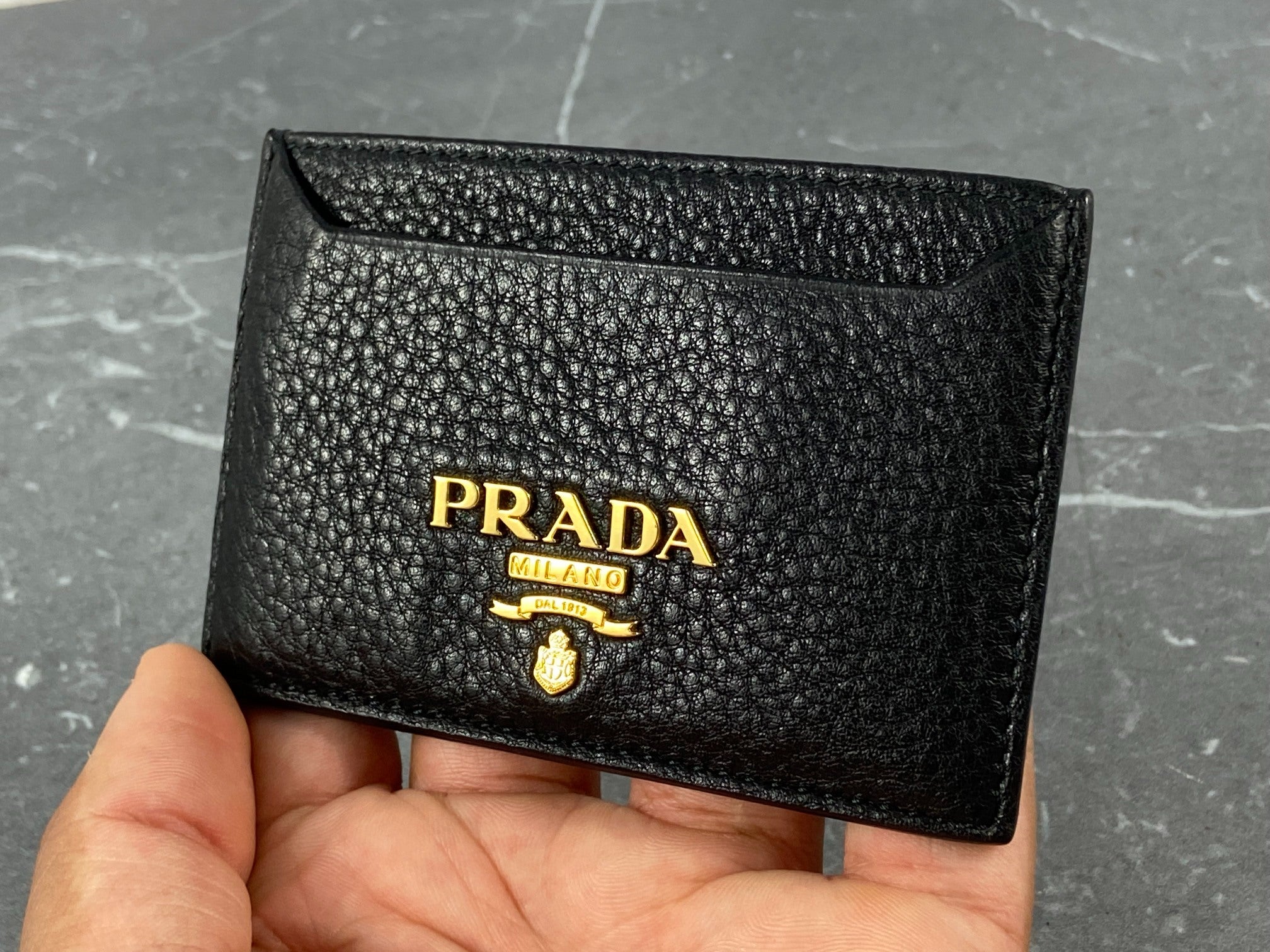 Prada Cardholder Black Leather