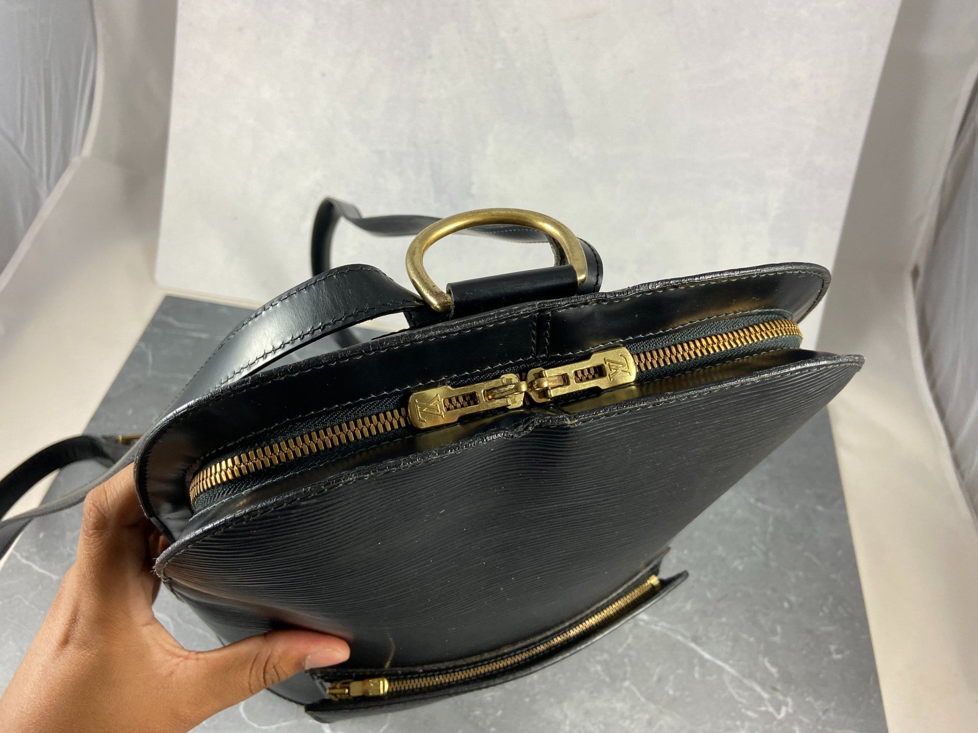 Louis Vuitton Gobelins Backpack Black Epi Leather