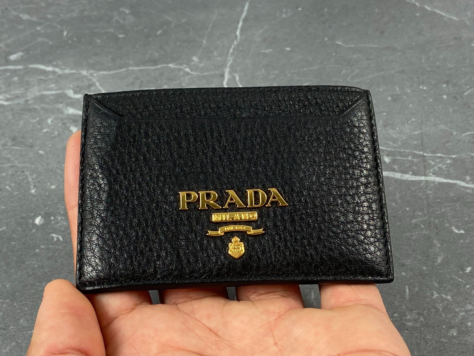 Prada Cardholder Black Leather