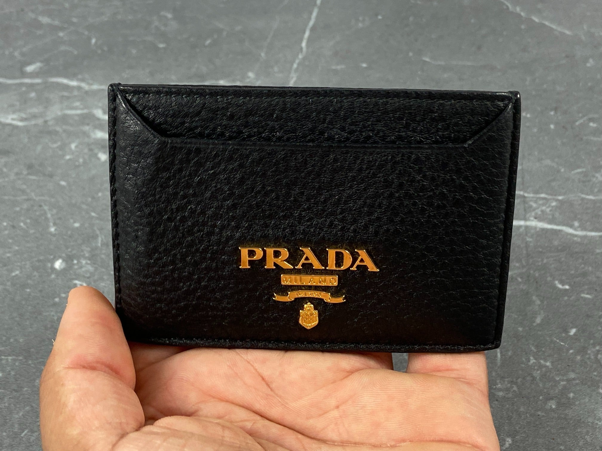 Prada Cardholder Black Leather