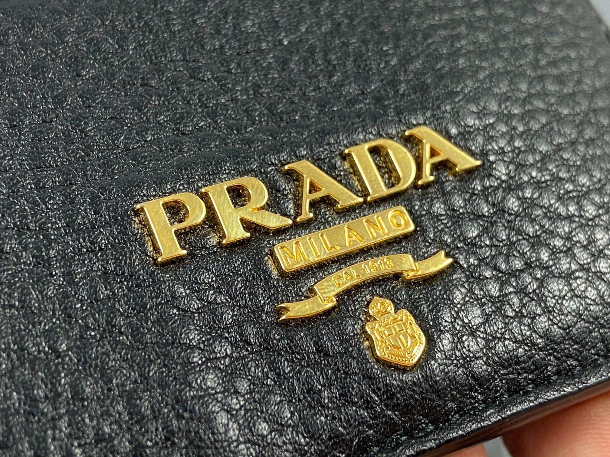 Prada Cardholder Black Leather