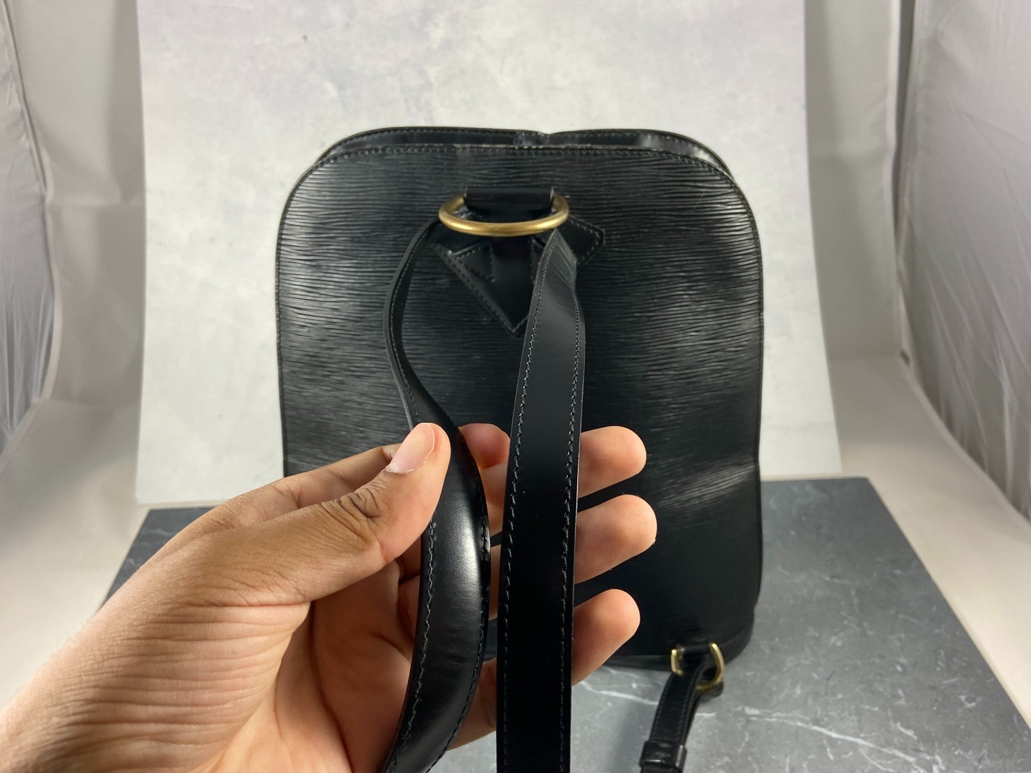 Louis Vuitton Gobelins Backpack Black Epi Leather