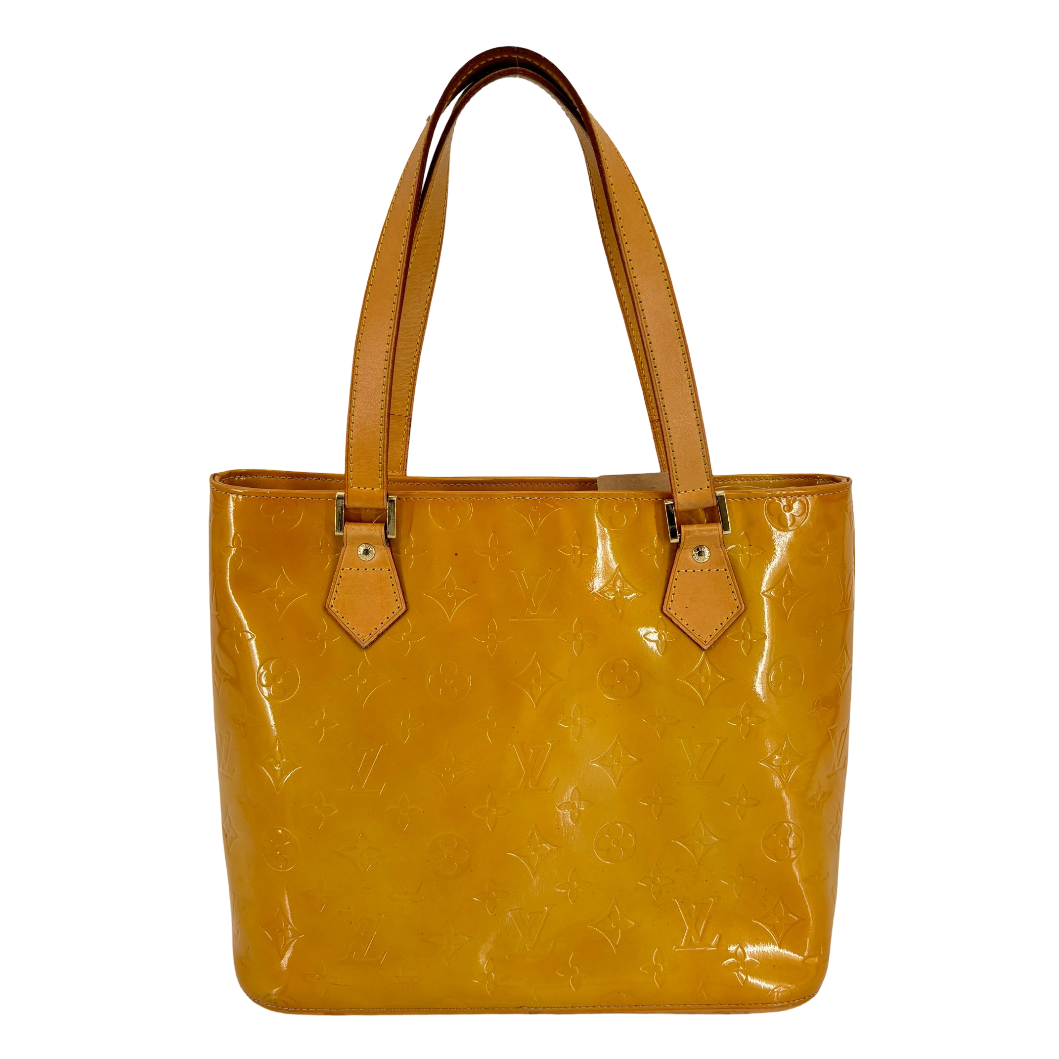 Louis Vuitton Houston Bag Yellow Vernis Leather