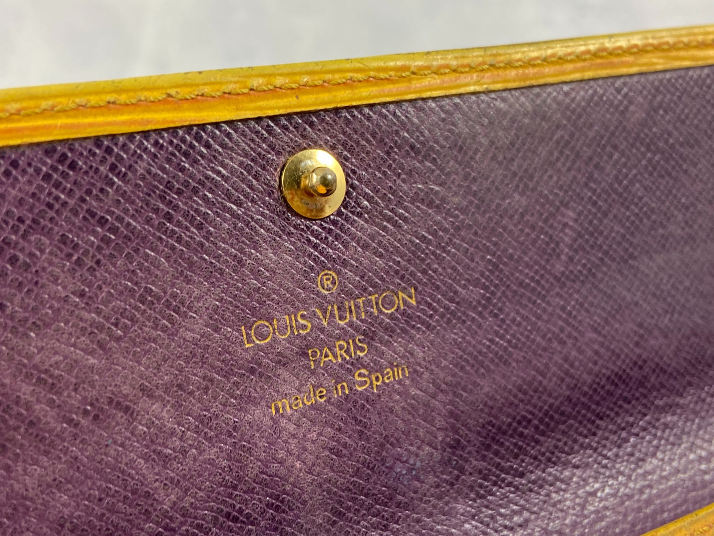 Louis Vuitton Sarah Wallet Yellow Epi Leather