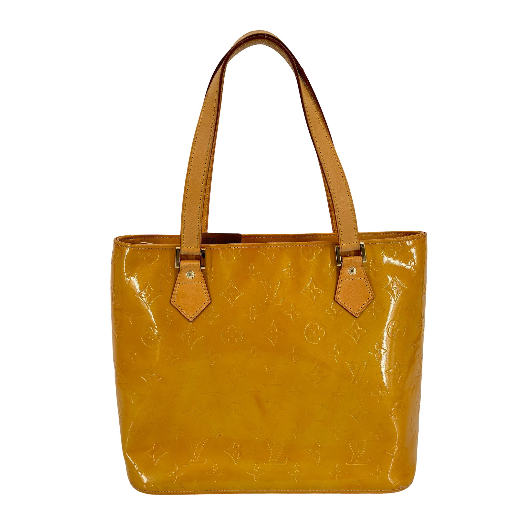 Louis Vuitton Houston Bag Yellow Vernis Leather