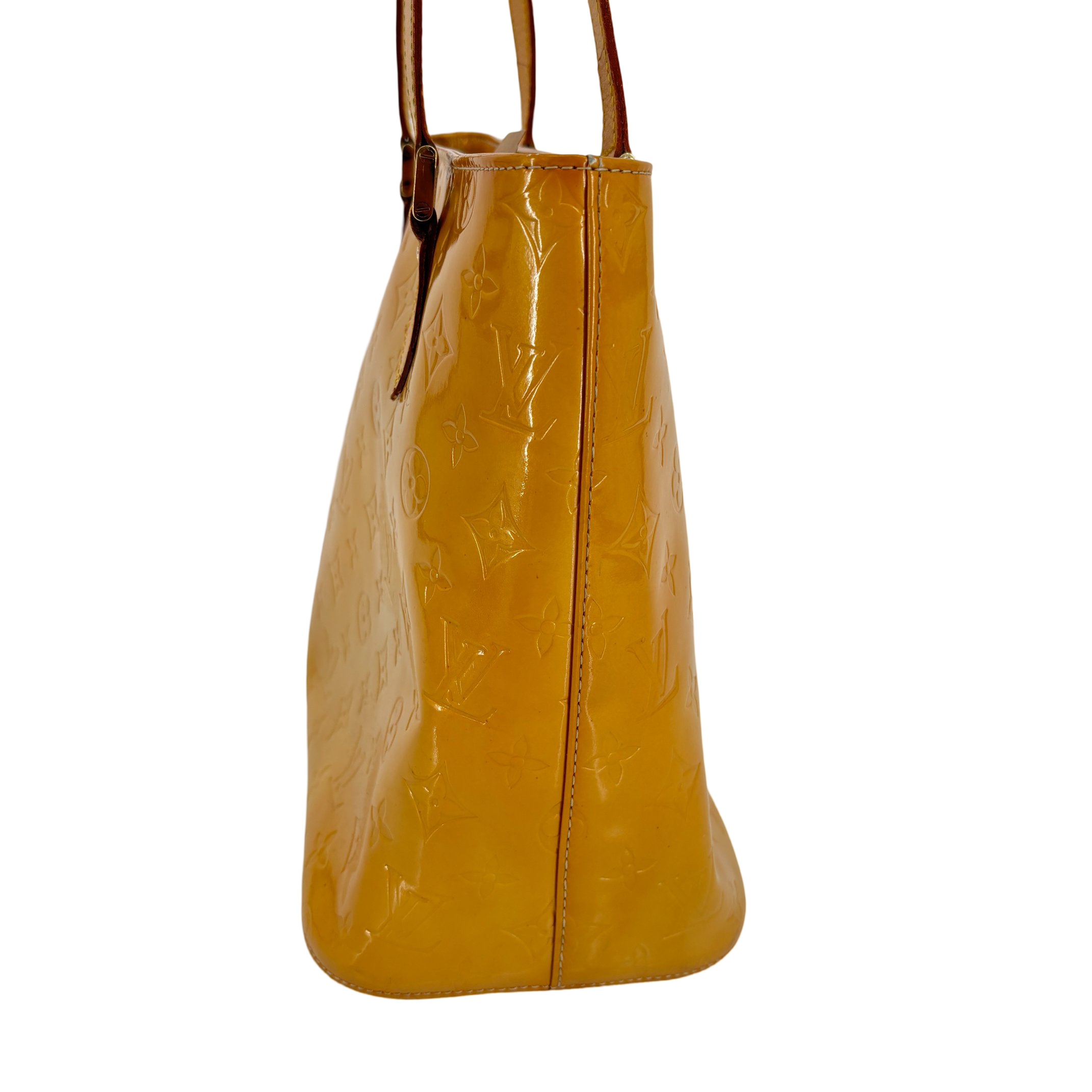 Louis Vuitton Houston Bag Yellow Vernis Leather