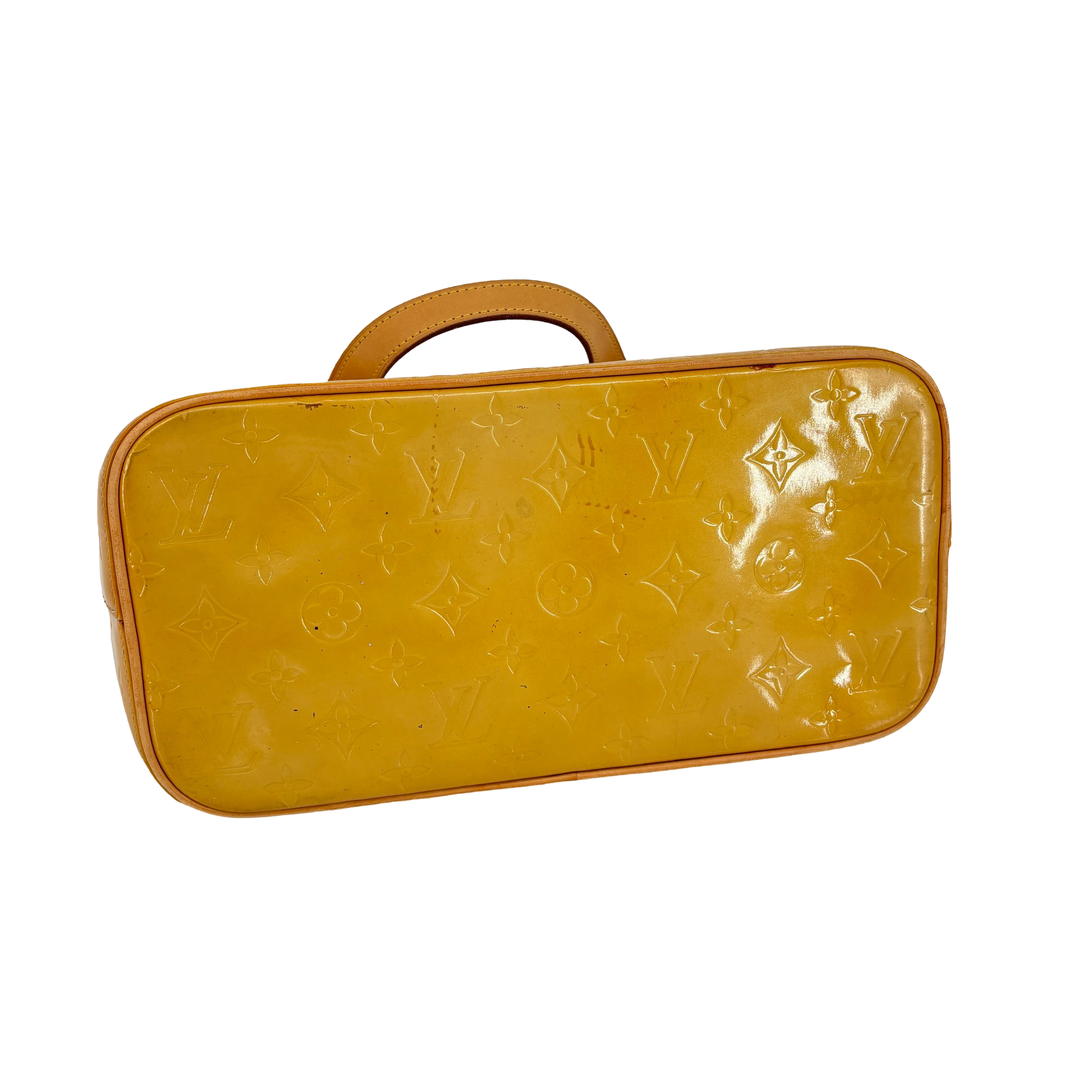 Louis Vuitton Houston Bag Yellow Vernis Leather