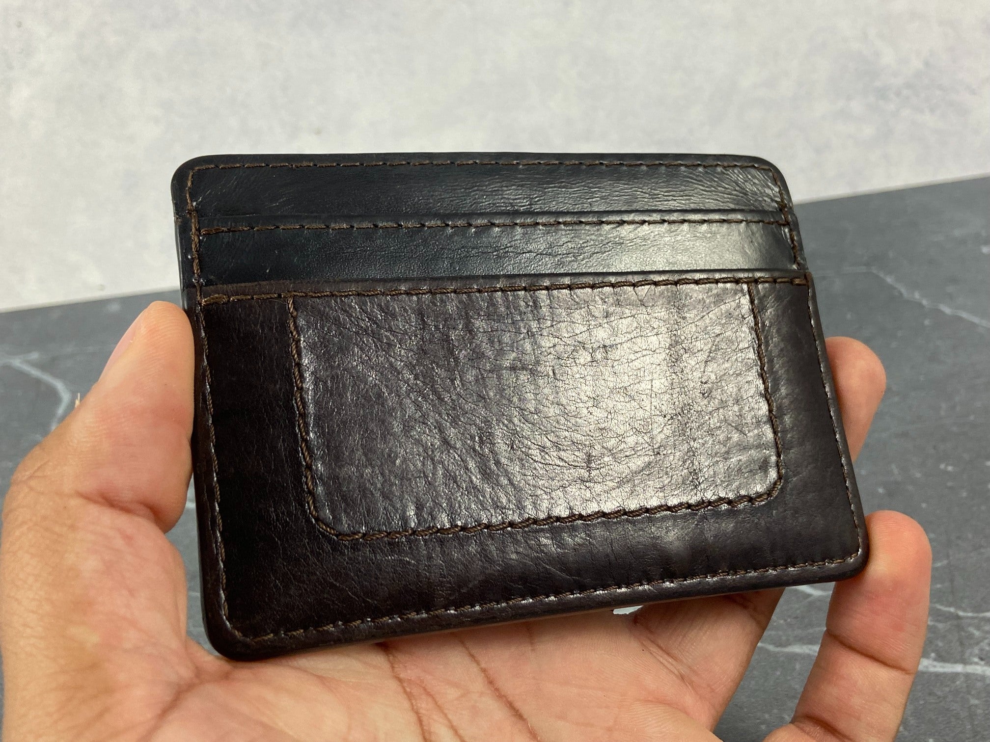 Louis Vuitton Cardholder Brown Utah Leather