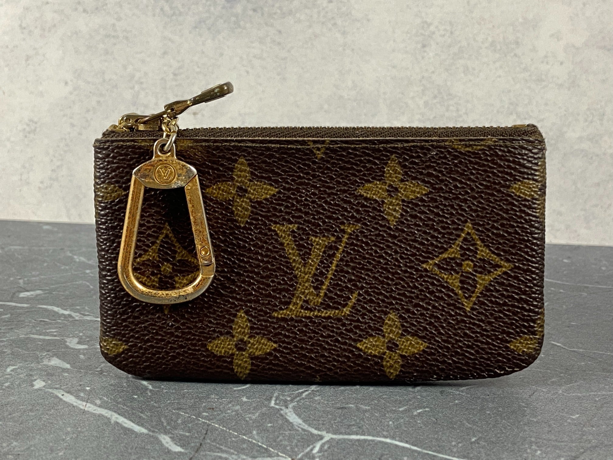 Louis Vuitton Pochette Cles Key Pouch Monogram Canvas