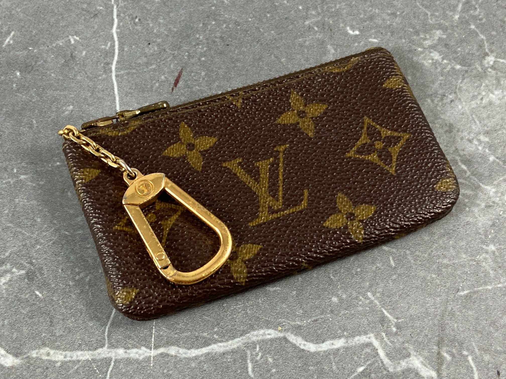 Louis Vuitton Pochette Cles Key Pouch Monogram Canvas