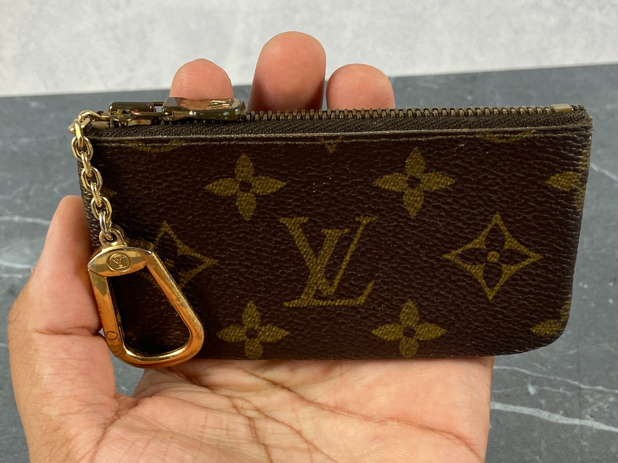 Louis Vuitton Pochette Cles Key Pouch Monogram Canvas