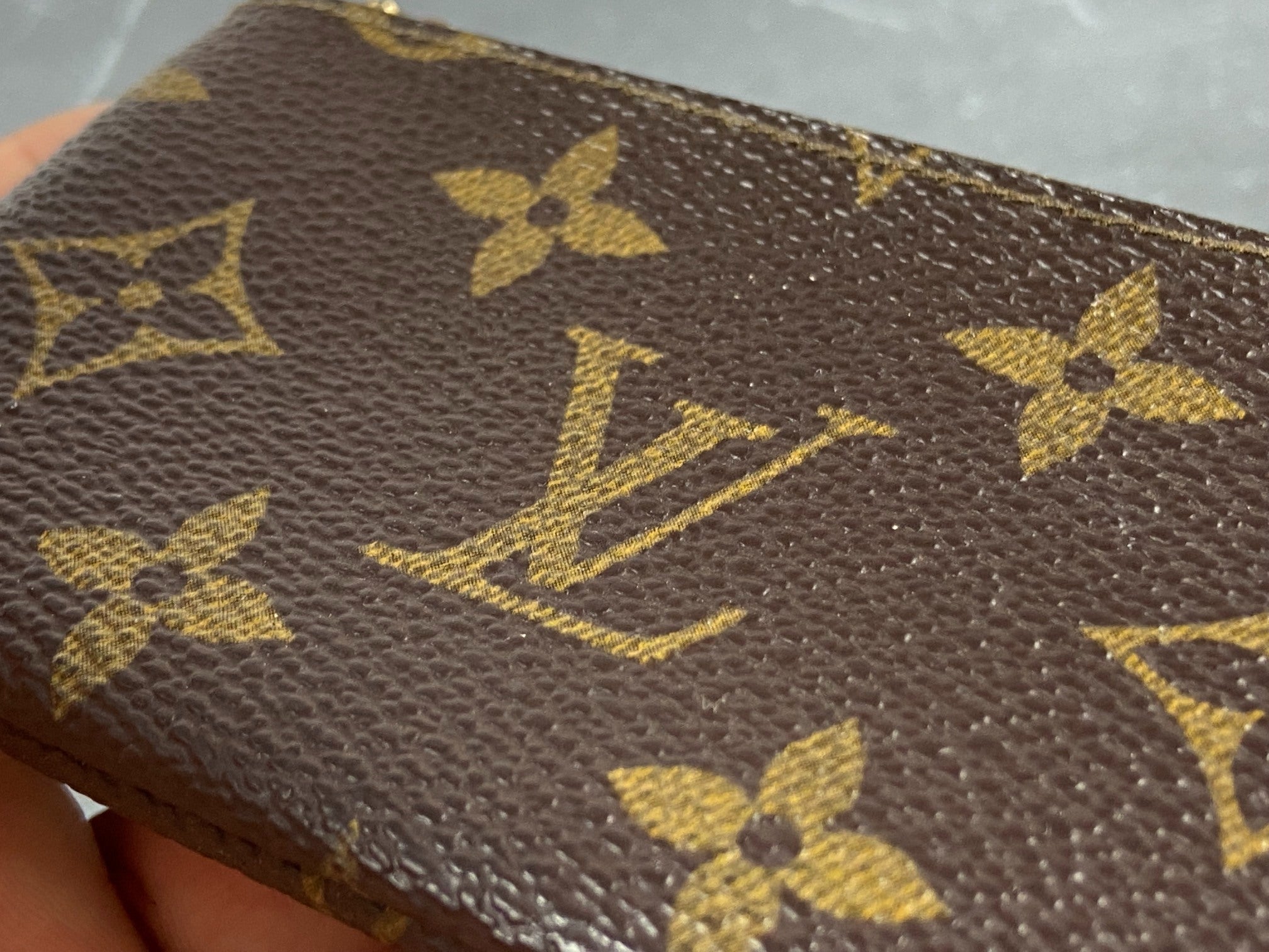 Louis Vuitton Pochette Cles Key Pouch Monogram Canvas