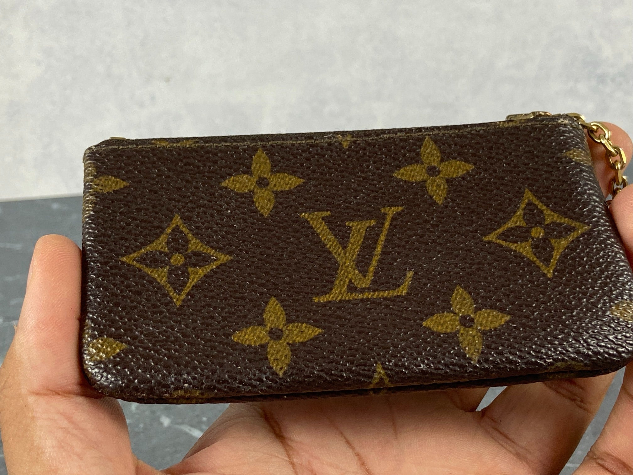 Louis Vuitton Pochette Cles Key Pouch Monogram Canvas