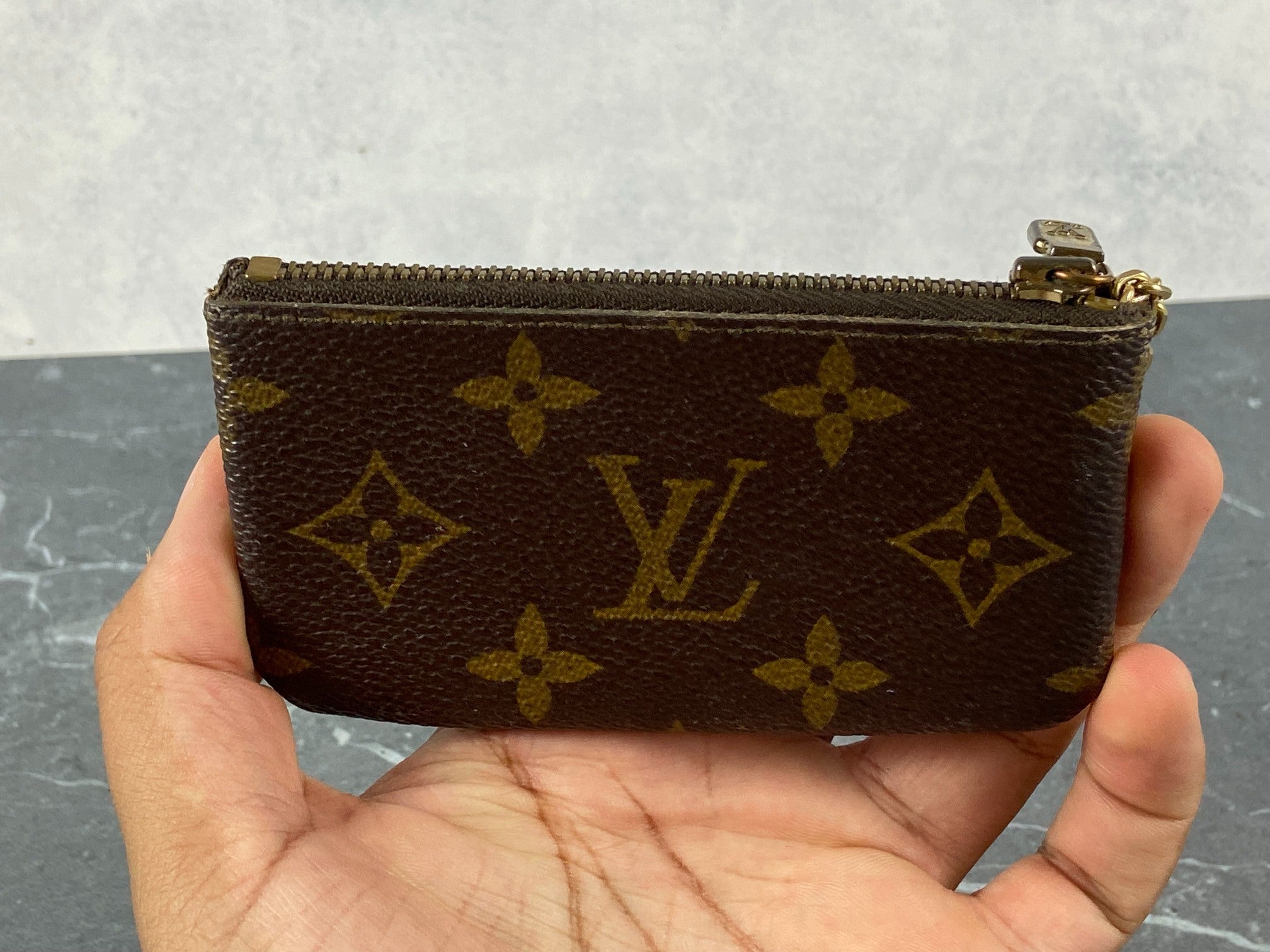 Louis Vuitton Pochette Cles Key Pouch Monogram Canvas