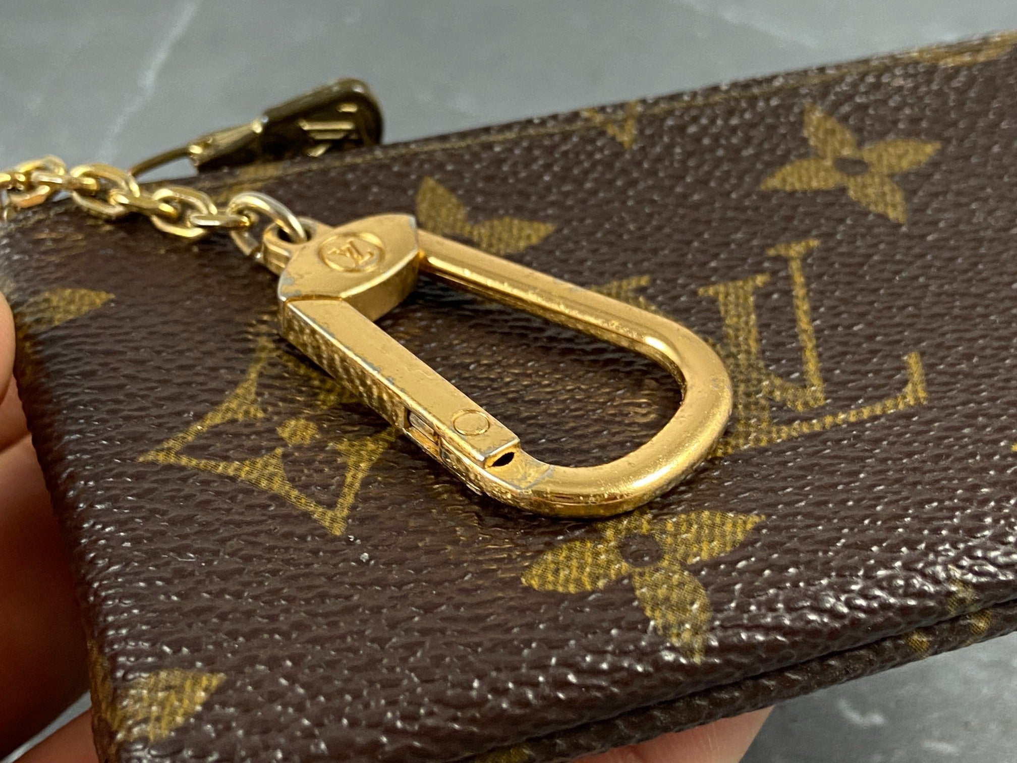 Louis Vuitton Pochette Cles Key Pouch Monogram Canvas