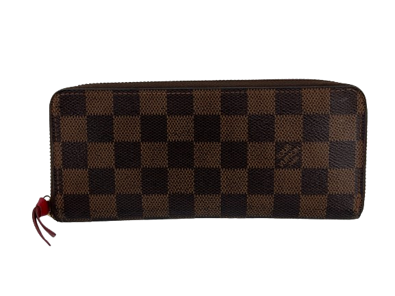 Louis Vuitton Clemence Zippy Wallet Damier Ebene Canvas