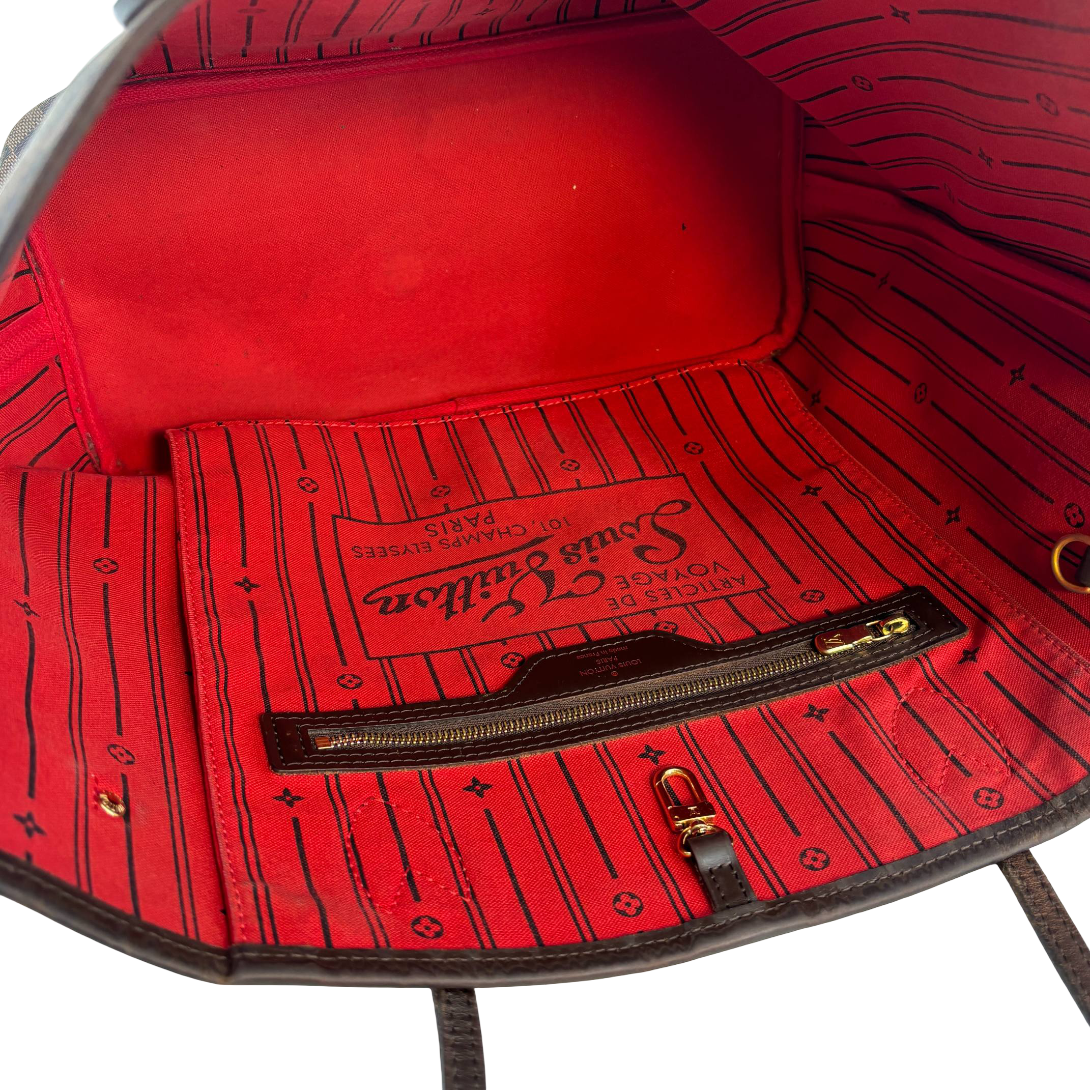 Louis Vuitton Neverfull MM Damier Ebene Canvas